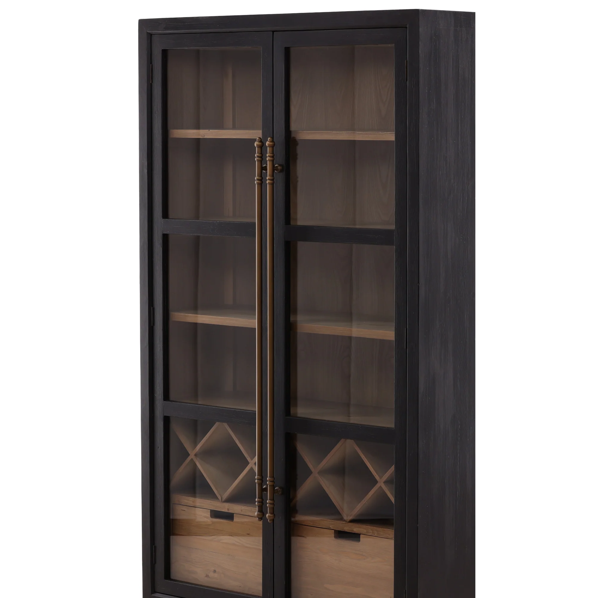Cortelle Wood Glass Cabinet - Image 6