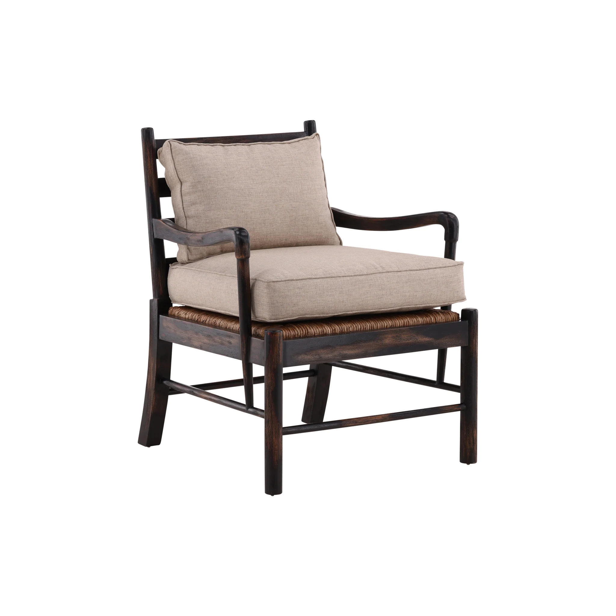 Corvane Cane Wood Lounge Chair