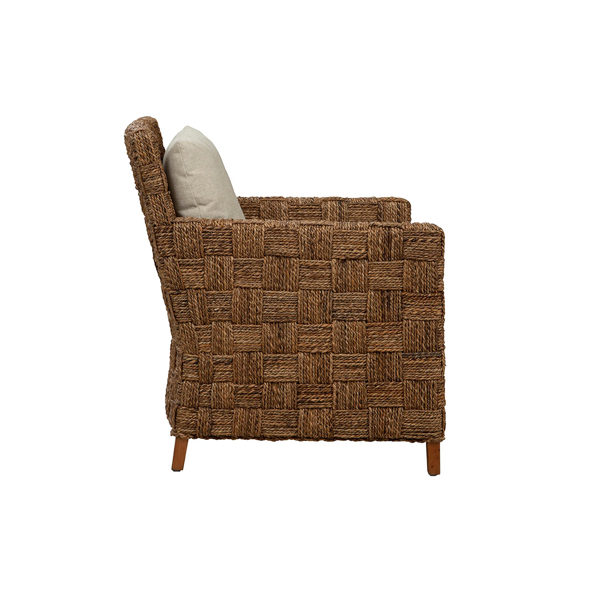 Crotone Woven Seagrass Arm Chair - Image 3