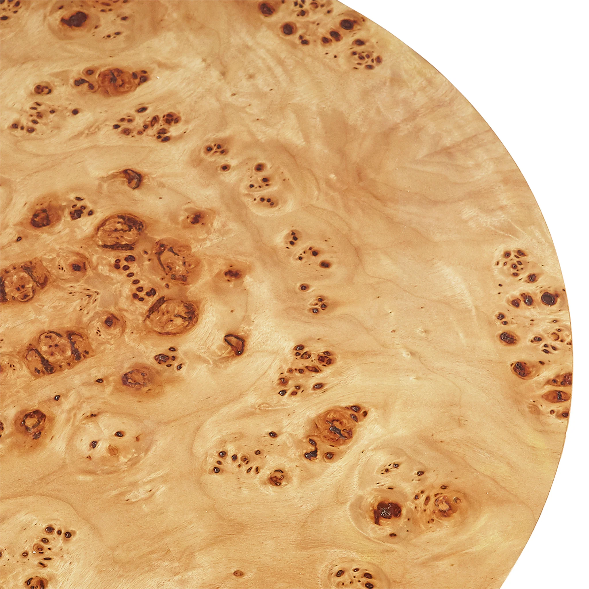 Cylinder Burl Wood Side Table - Image 5