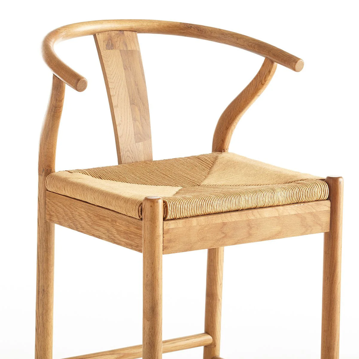Danish Oak Bar Stool - Natural - Image 3