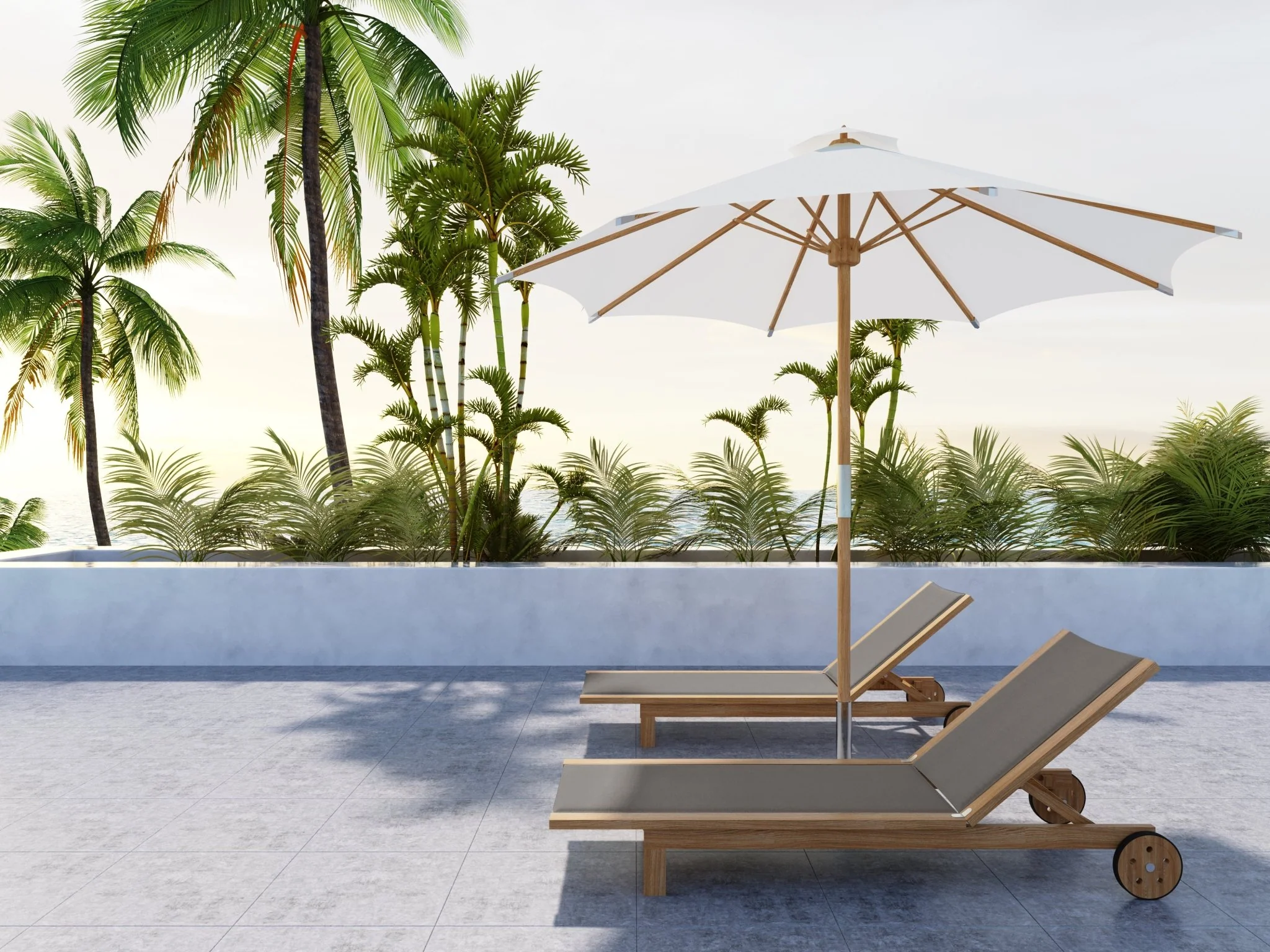 Delmara Teak Chaise - Image 14