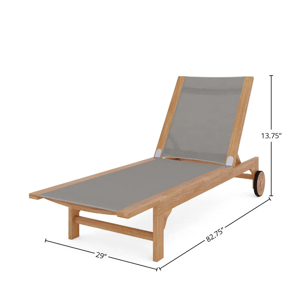 Delmara Teak Chaise - Image 18