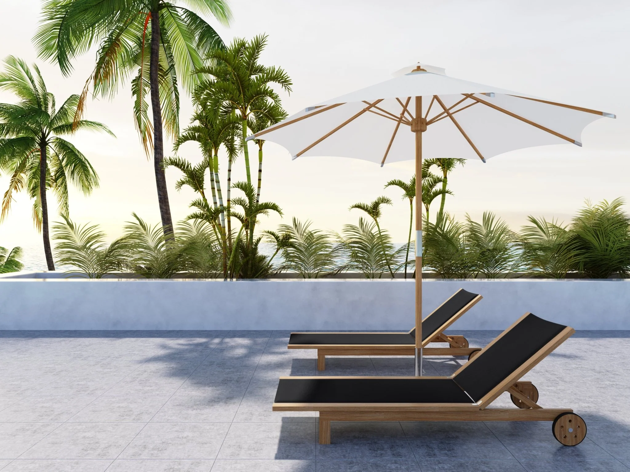 Delmara Teak Chaise - Image 3