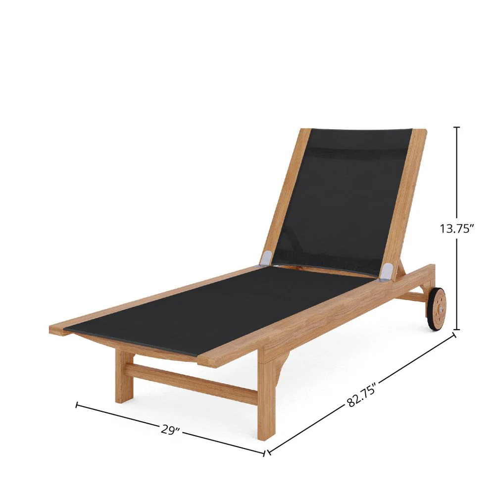 Delmara Teak Chaise - Image 6