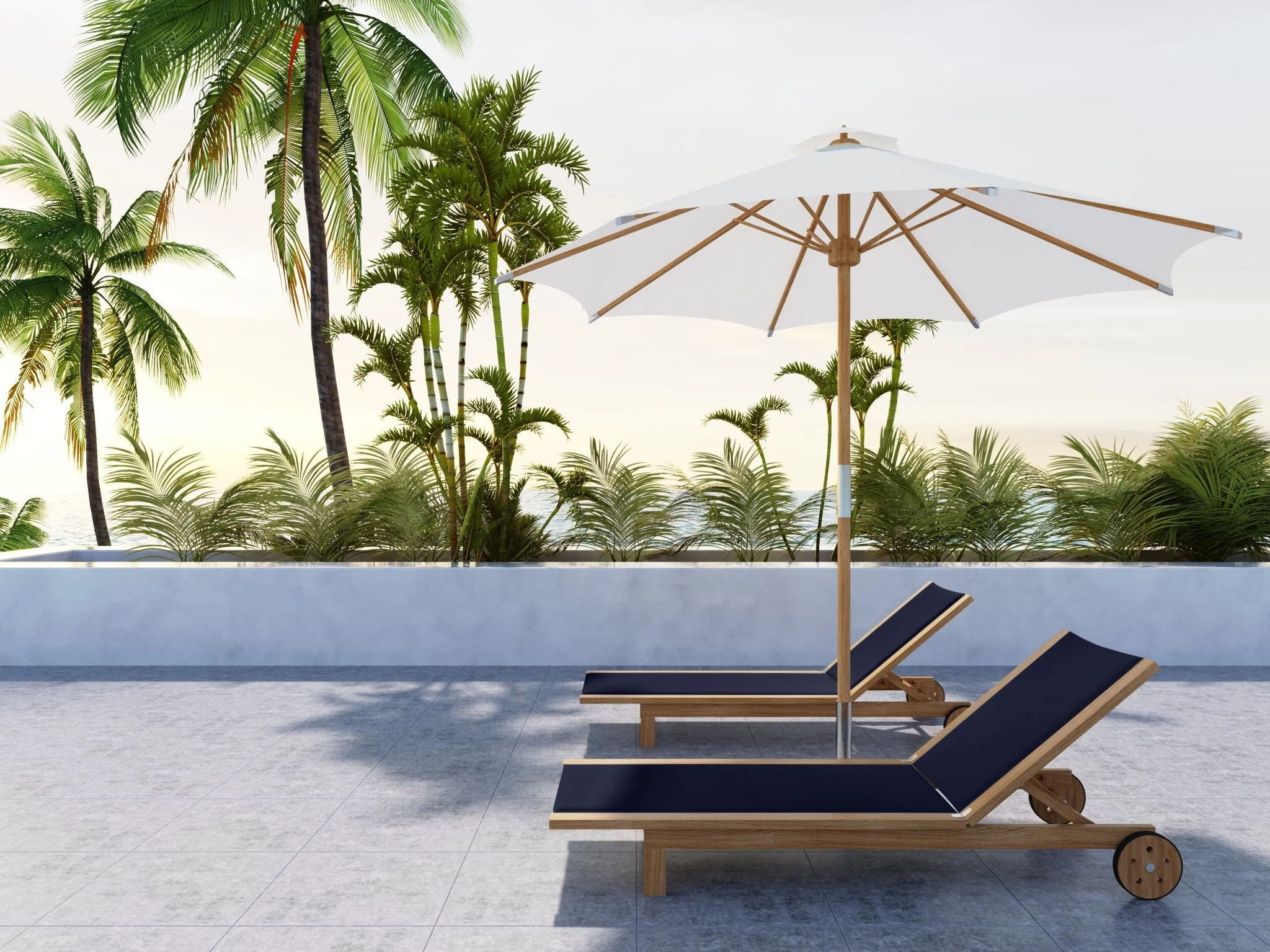 Delmara Teak Chaise - Image 8