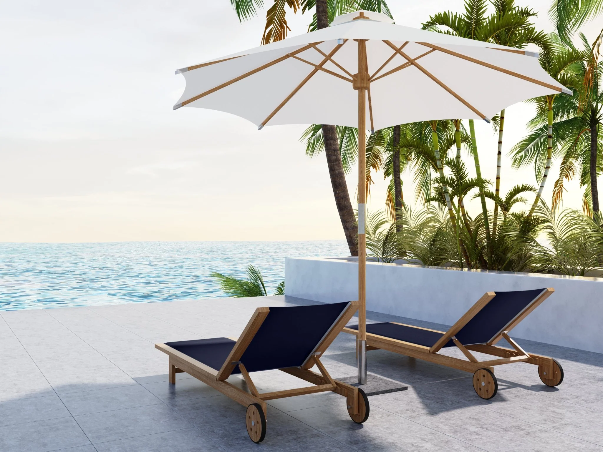 Delmara Teak Chaise - Image 9