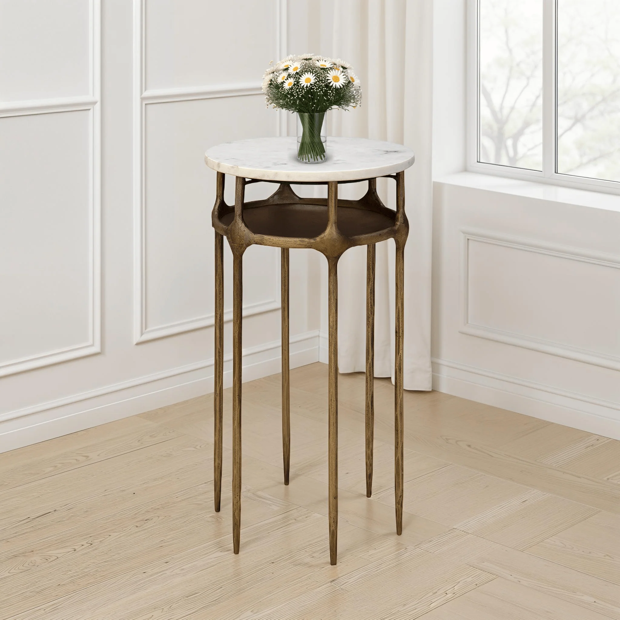 Delphi Marble Top Side Table - Image 10