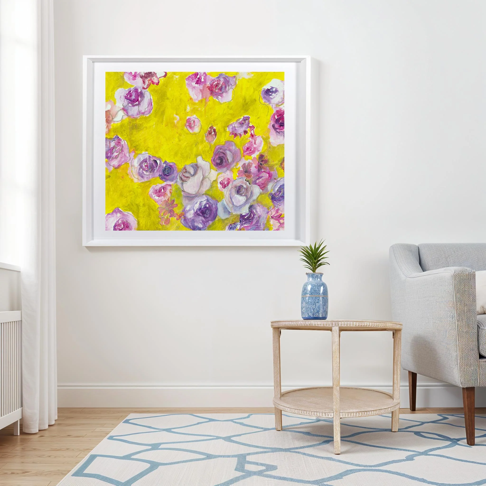 Delphine Floral Art Print - Image 2