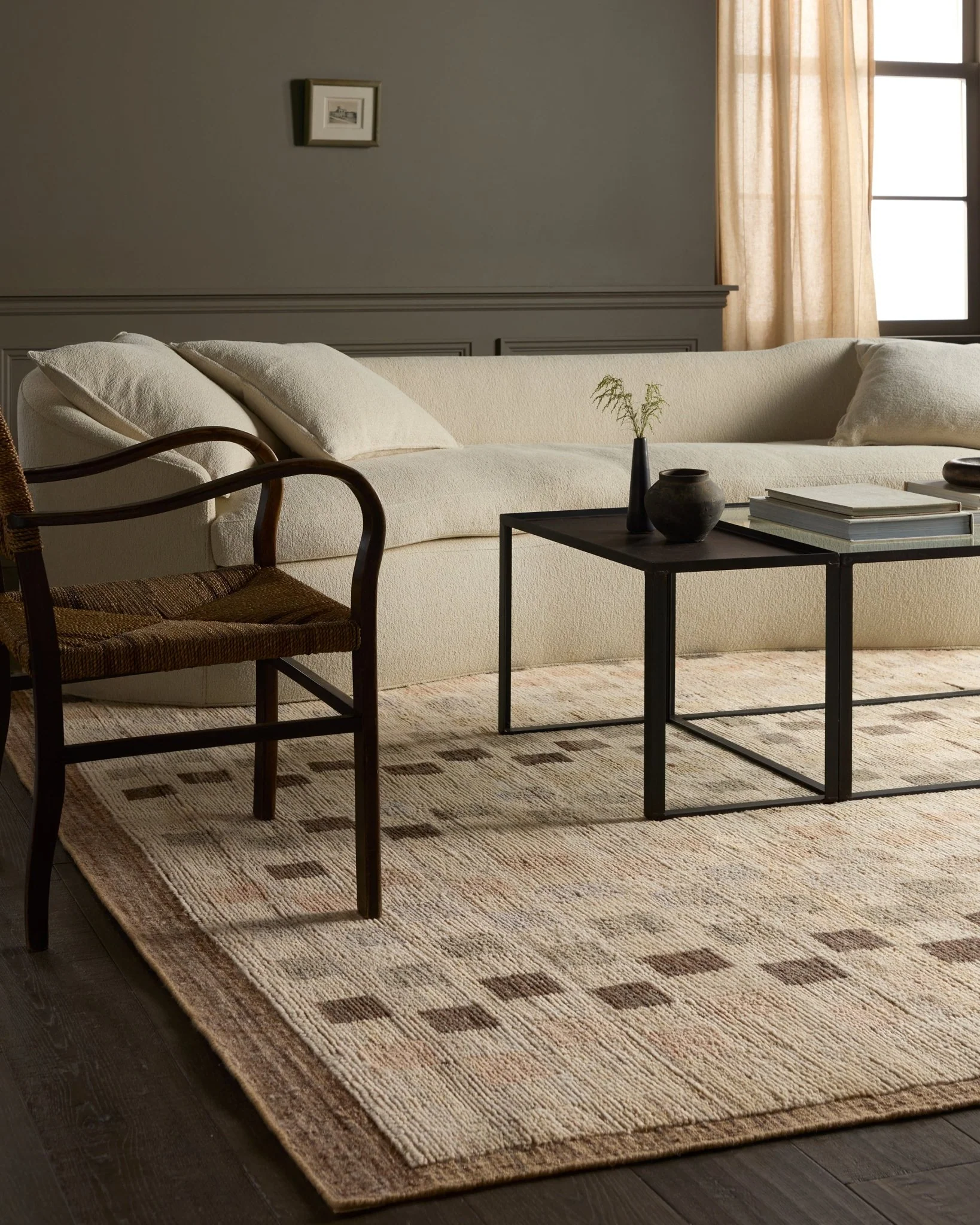 Durness Wool Checkered Rug - Image 17