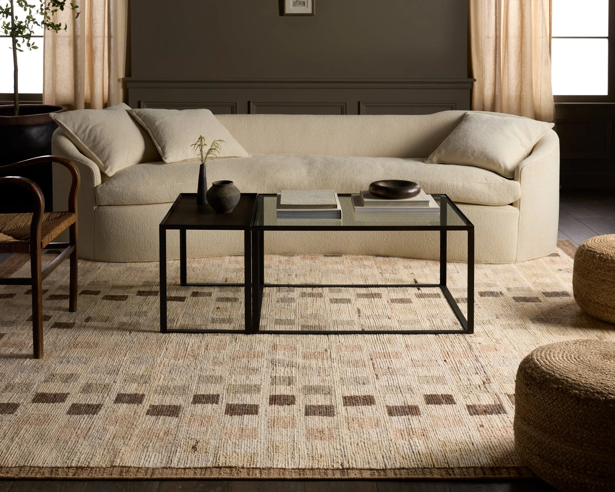 Durness Wool Checkered Rug - Image 18