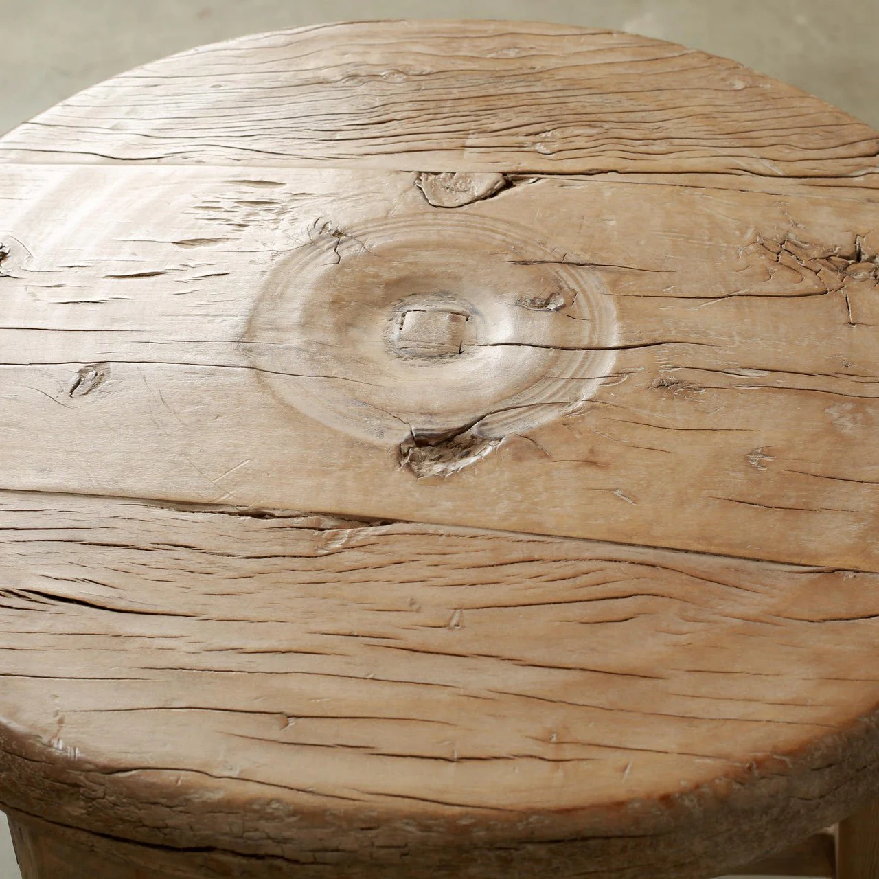 Edrin Rustic Pine Stool - Image 4
