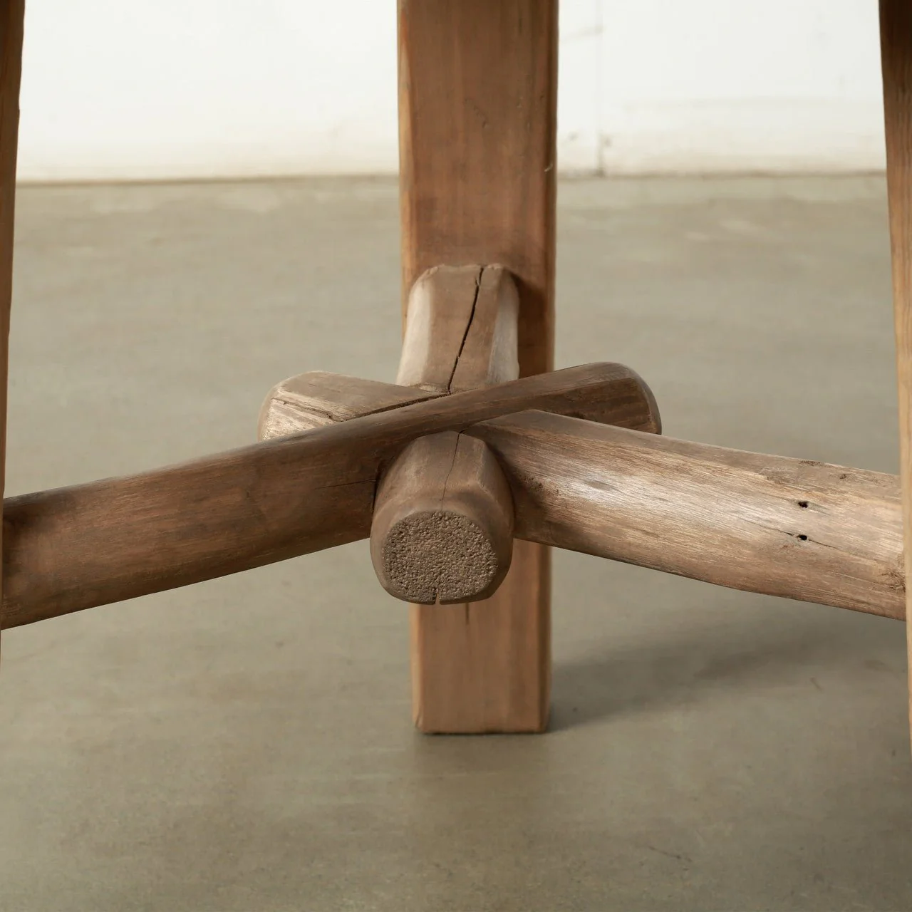 Edrin Rustic Pine Stool - Image 9