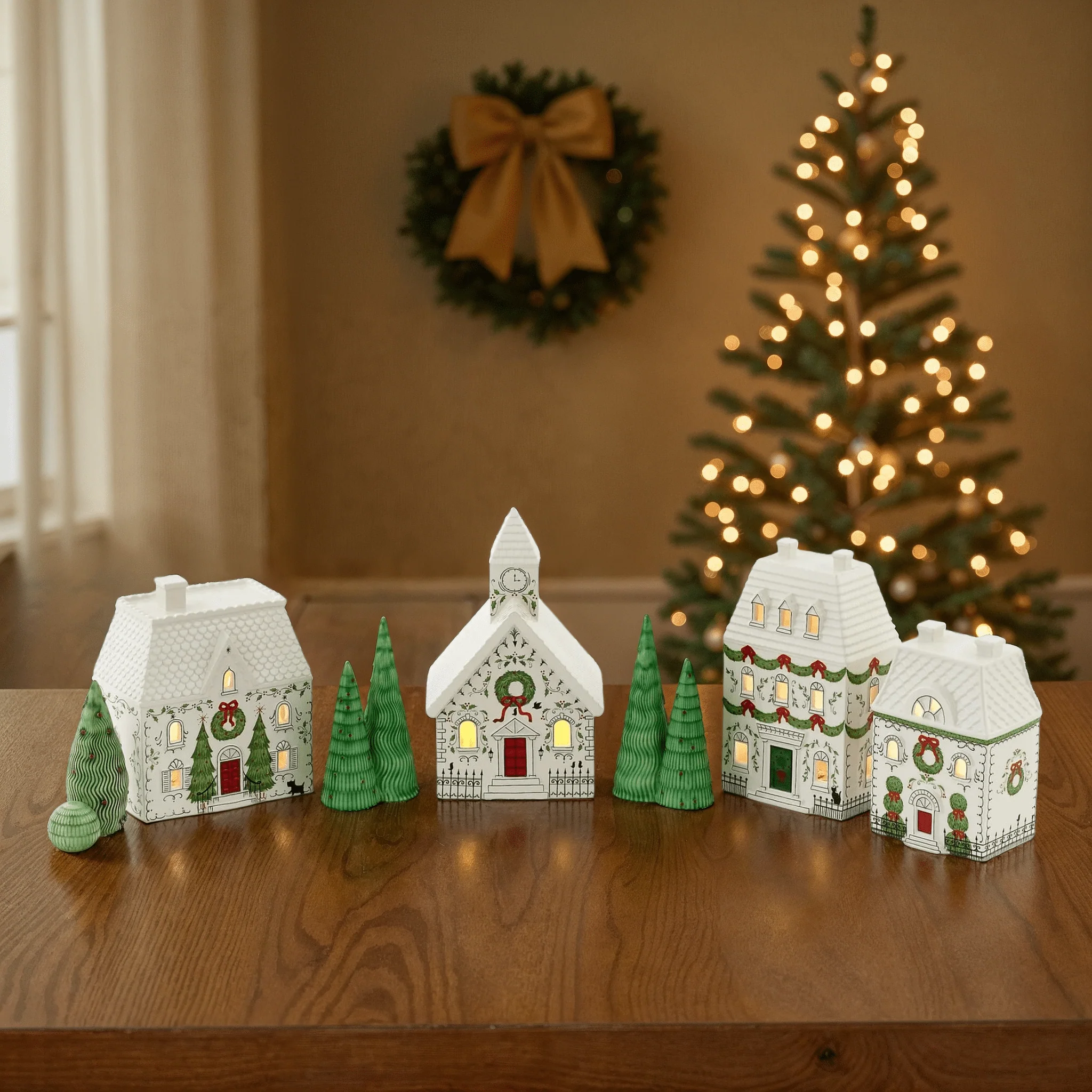 Eisleben Hand Painted Village Set - Image 2