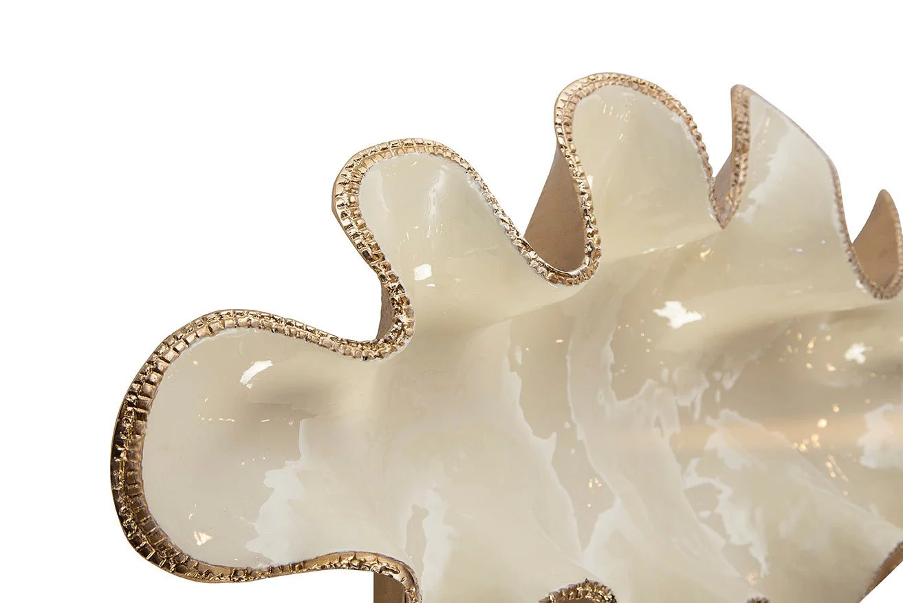 Elaria Sculpted Metal Wave Bowls - Image 12
