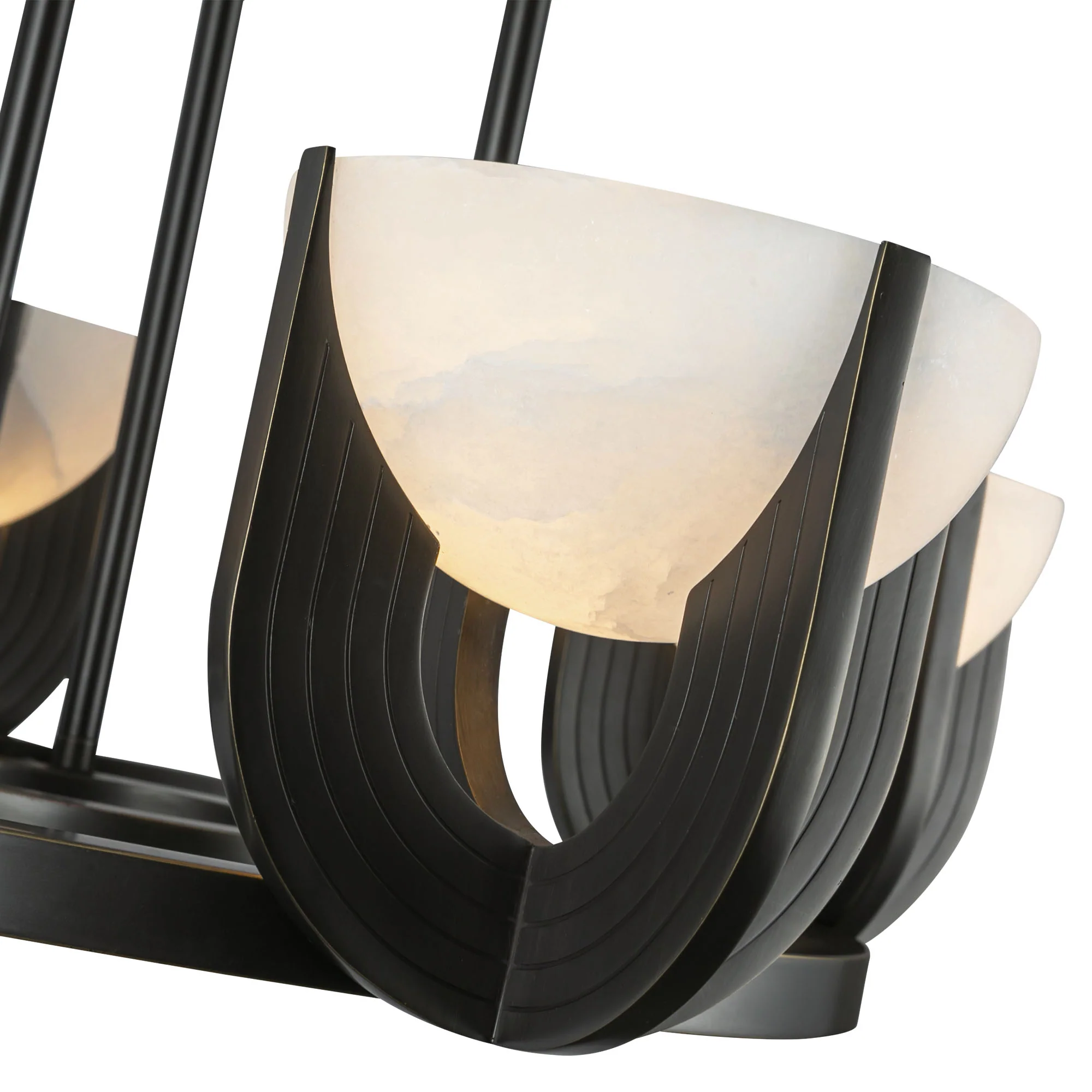 Elowend Alabaster Arc Chandelier - Image 2