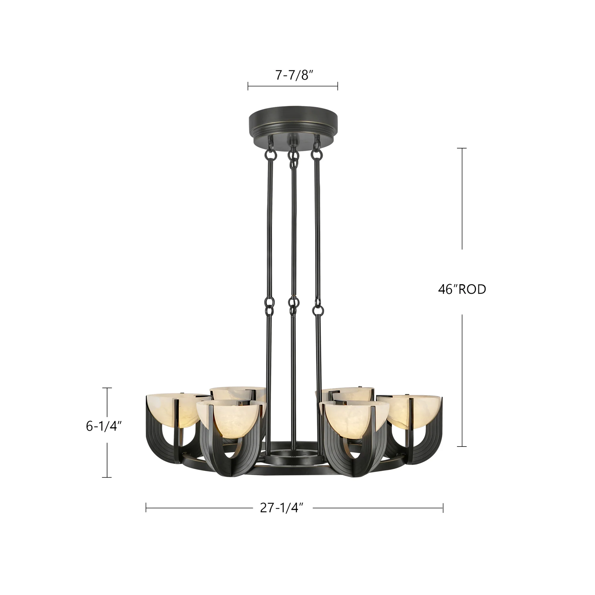 Elowend Globe Glass Chandelier - Image 2