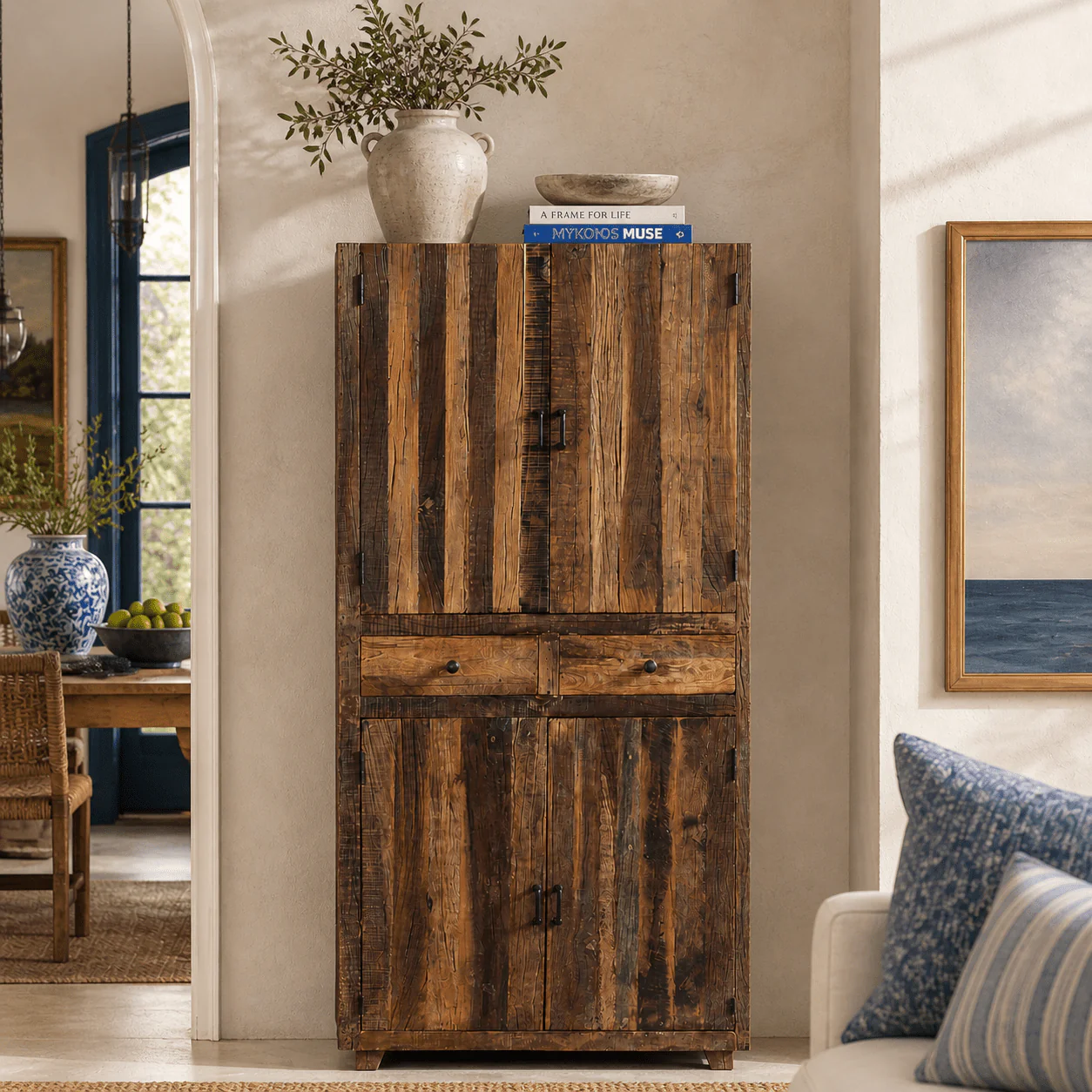 Emporeio Reclaimed Wood Armoire