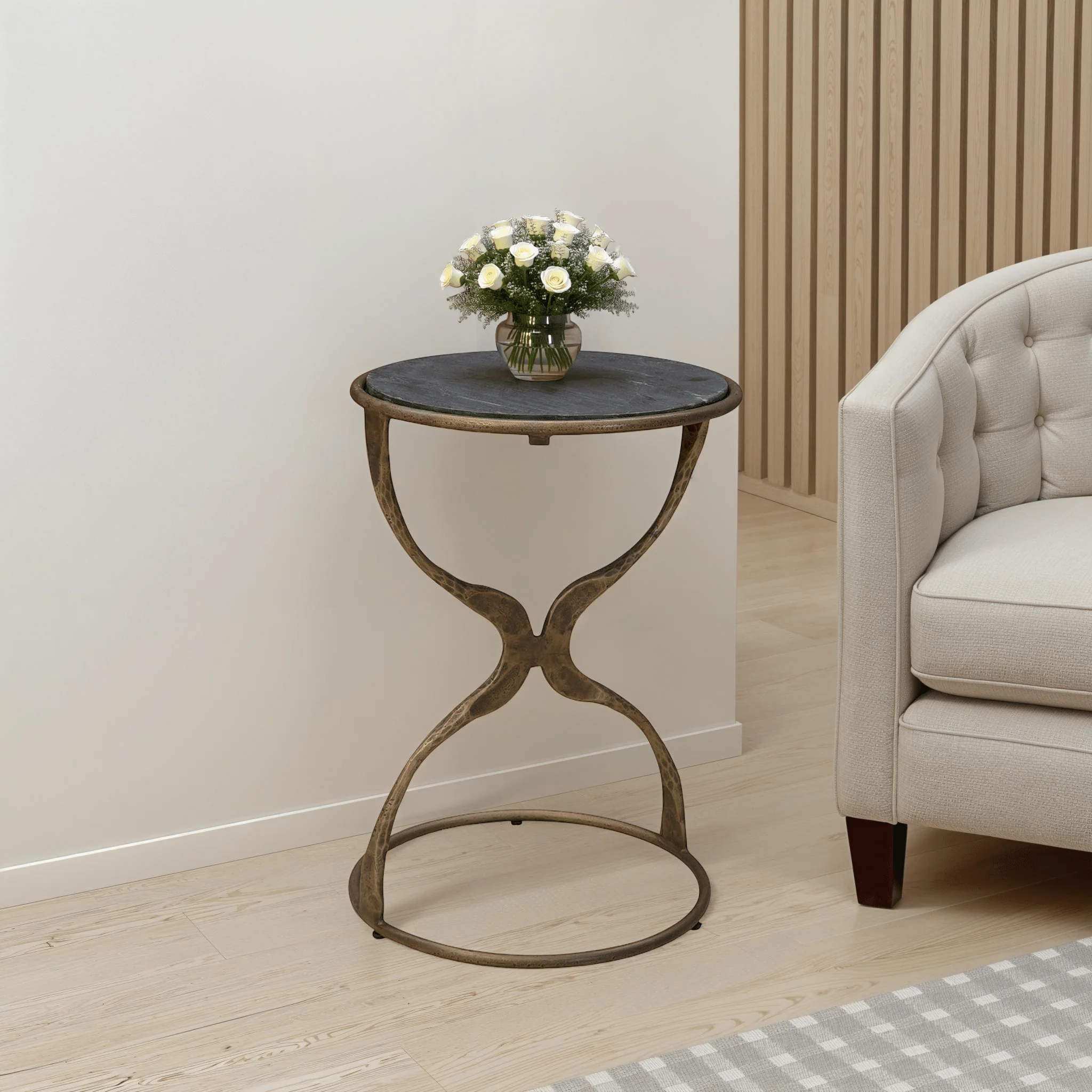 Evadne Marble Accent Table - Image 2