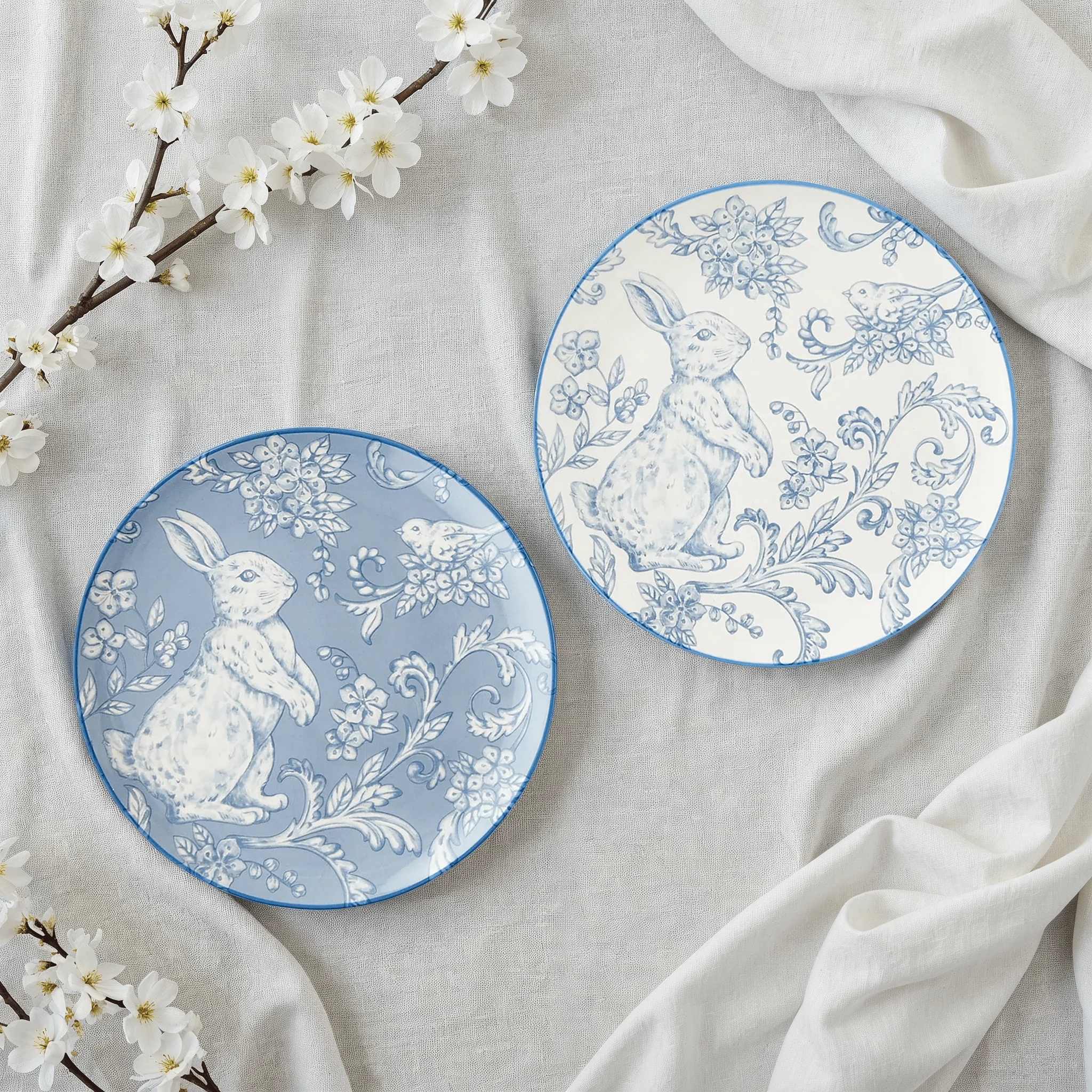 Evelaine Rabbit Plate Set