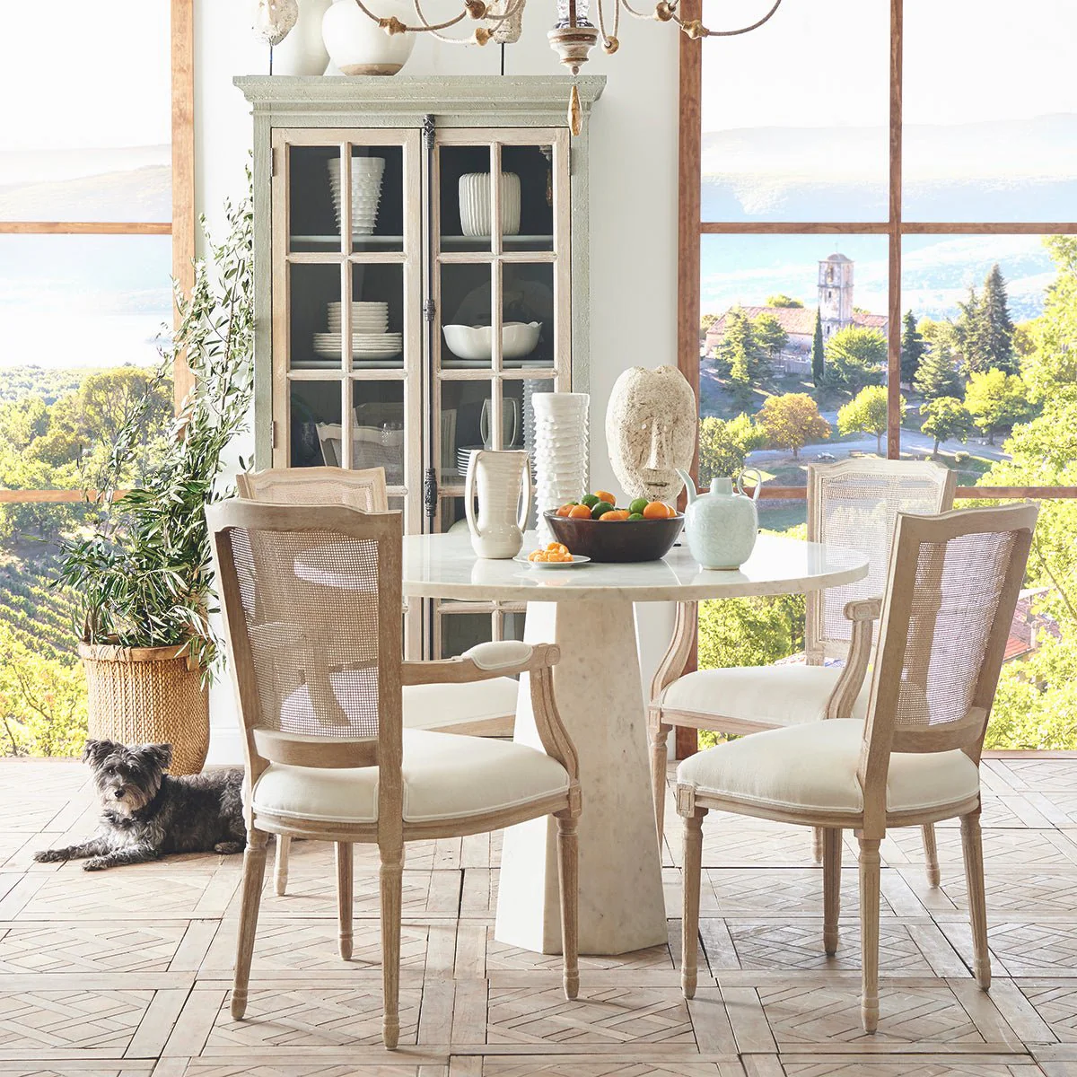 Faceted Marble Dining Table - Image 3