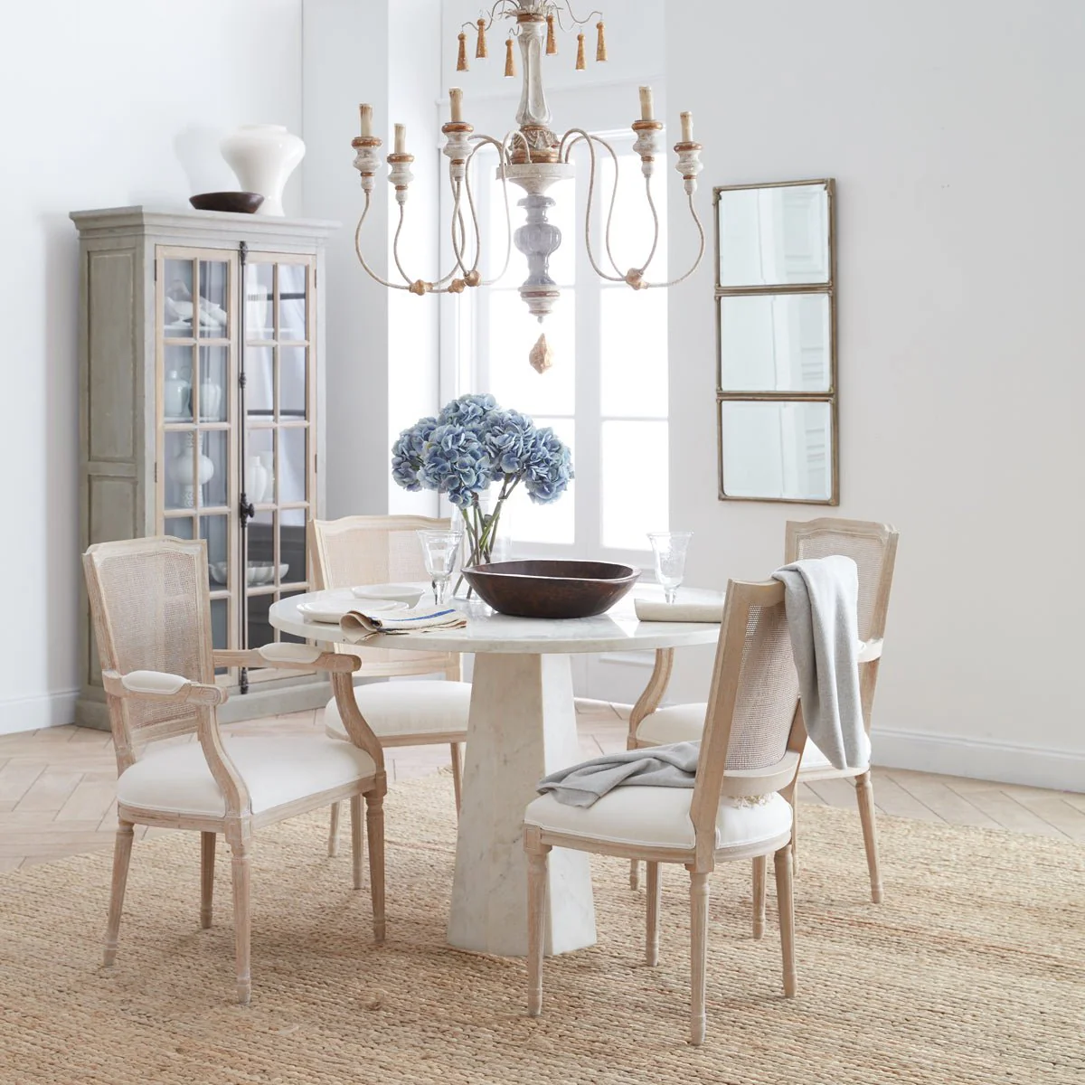 Faceted Marble Dining Table - Image 4