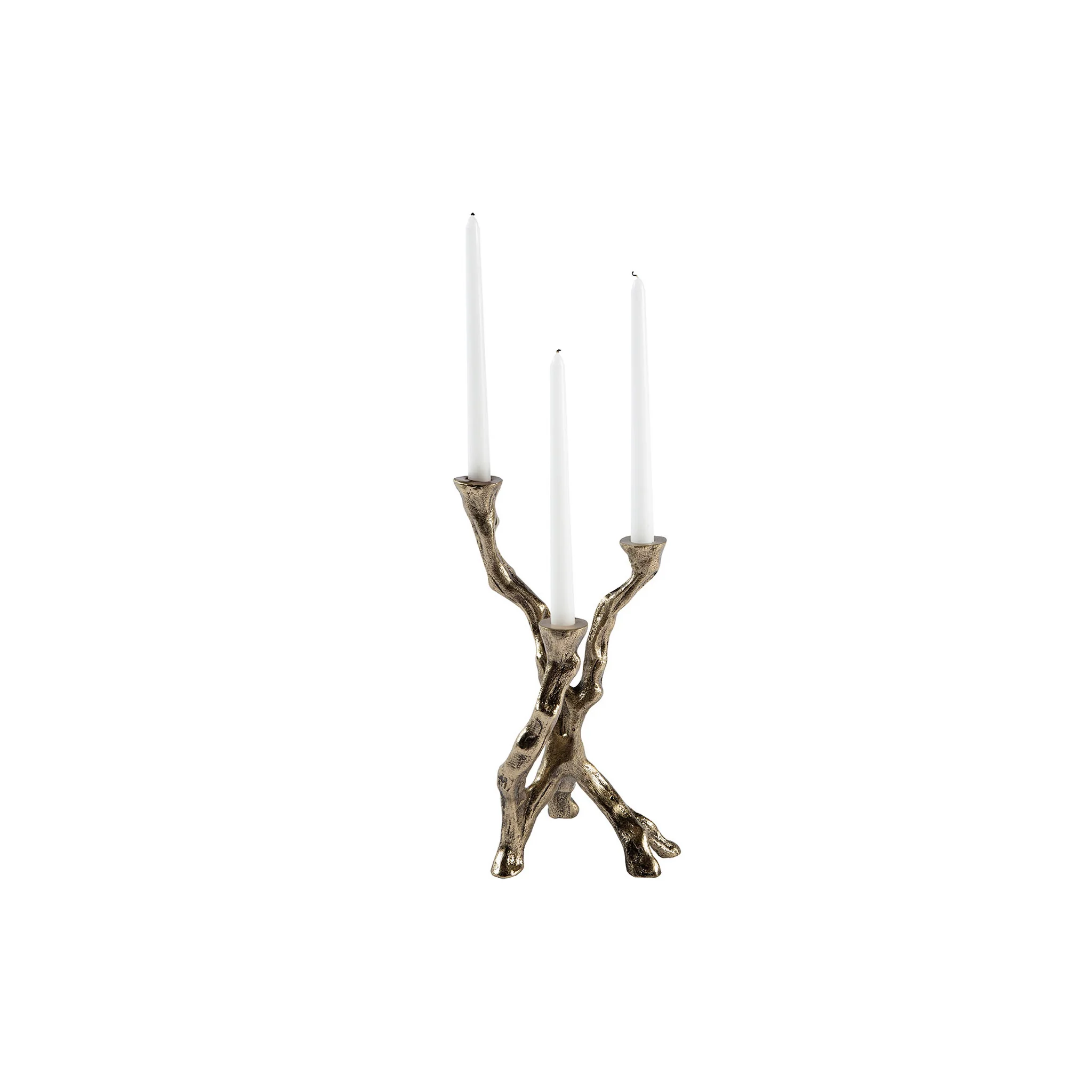 Ferentino Branch Brass Candelabra, Set of 3 - Image 2