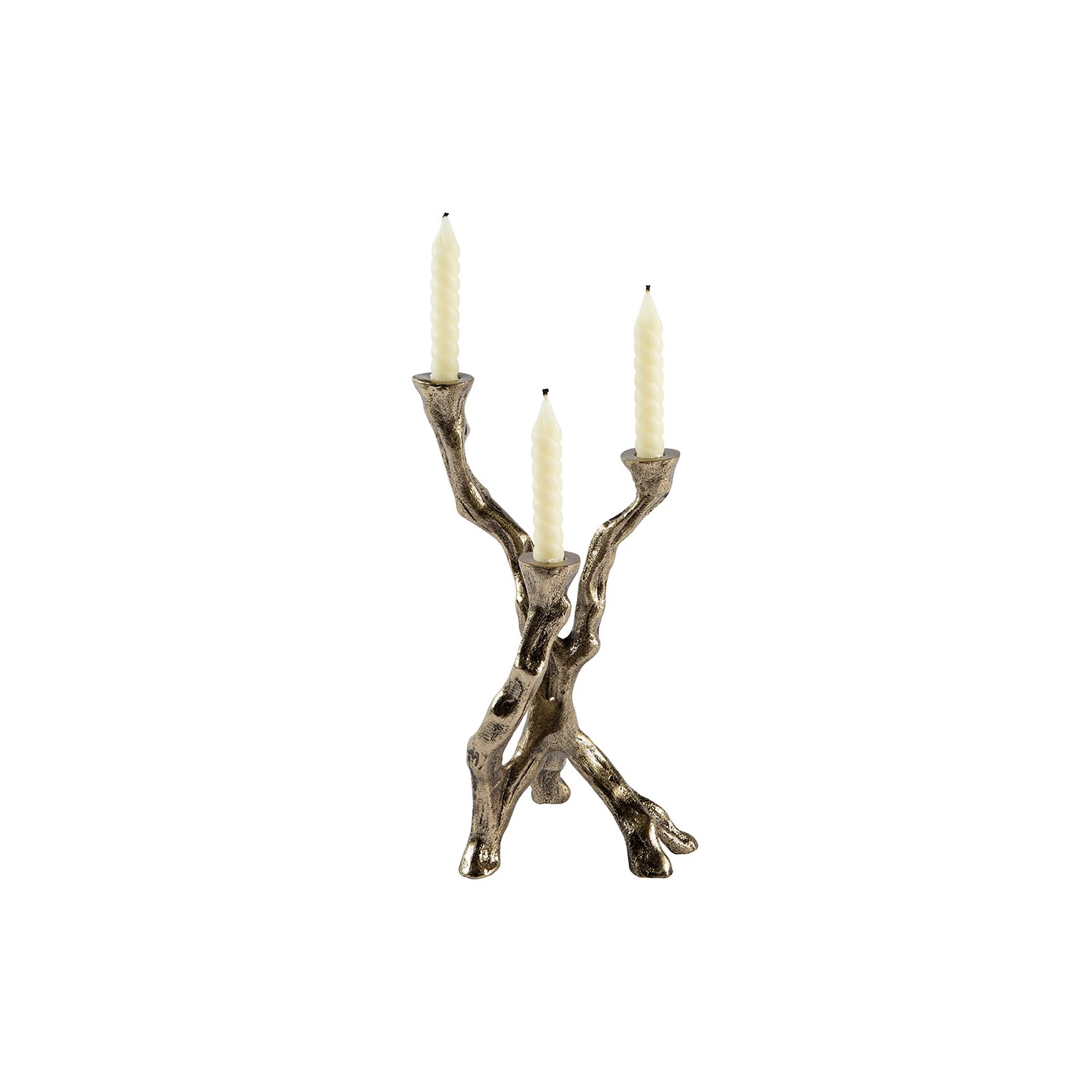 Ferentino Branch Brass Candelabra, Set of 3 - Image 3