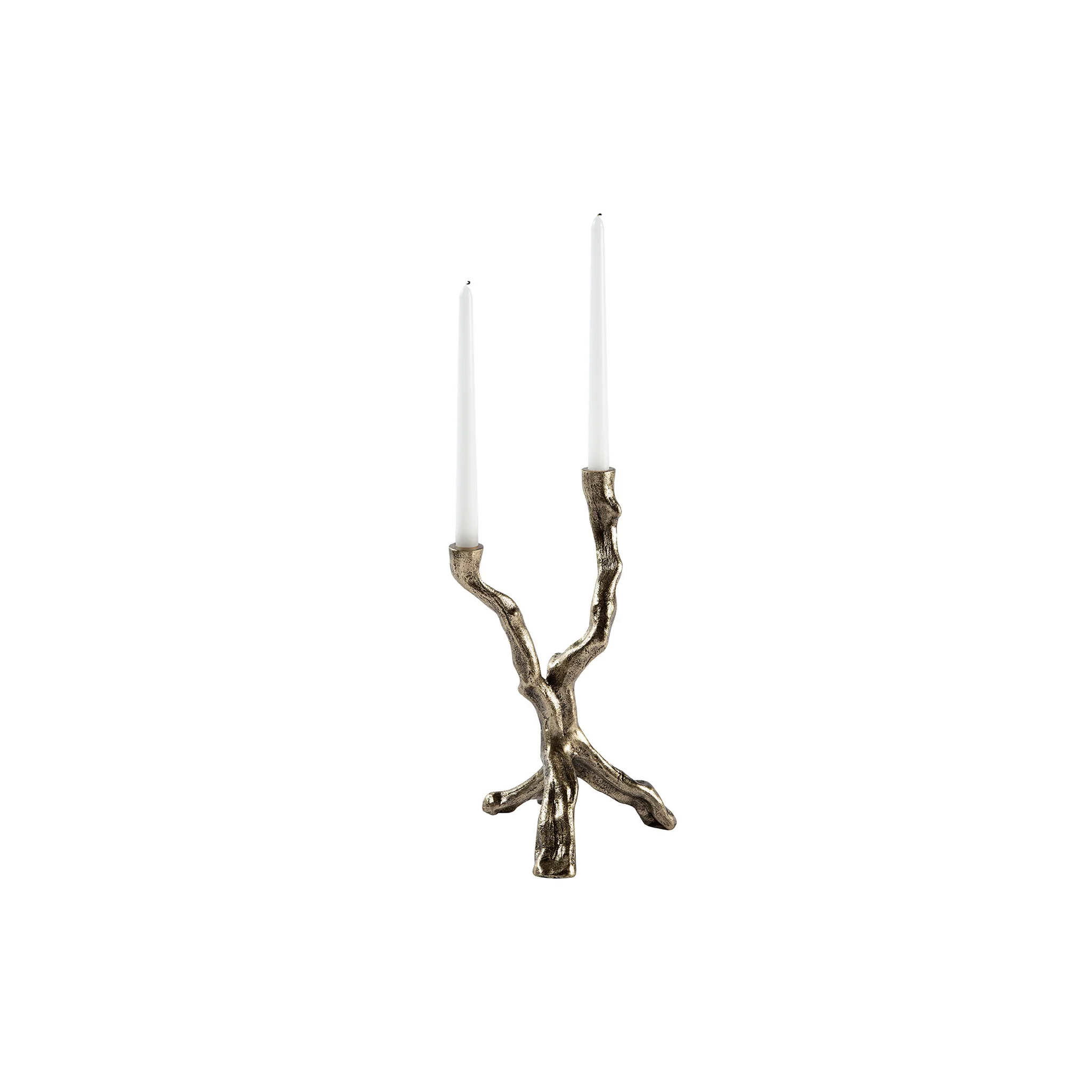 Ferentino Branch Brass Candelabra, Set of 3 - Image 4