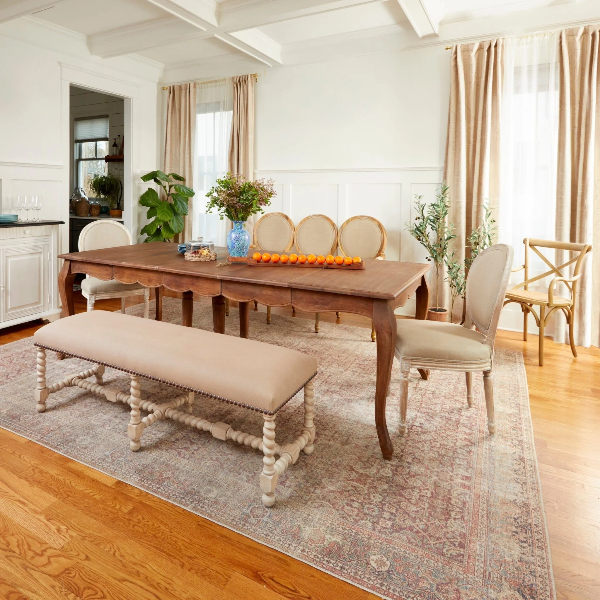 French Country Dining Table - Weathered - Image 3