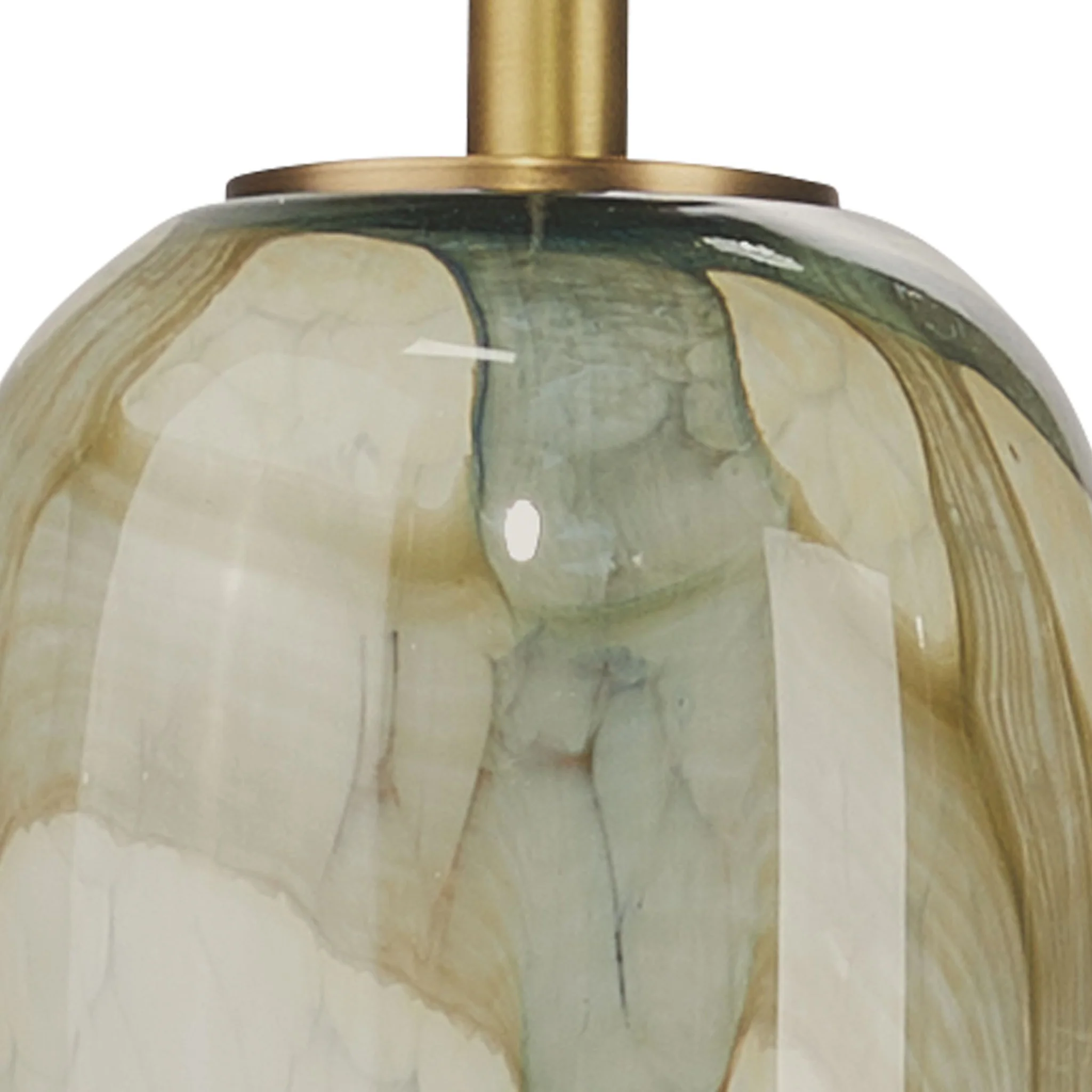 Georgia Pendant in Pale Blue Glass - Image 4