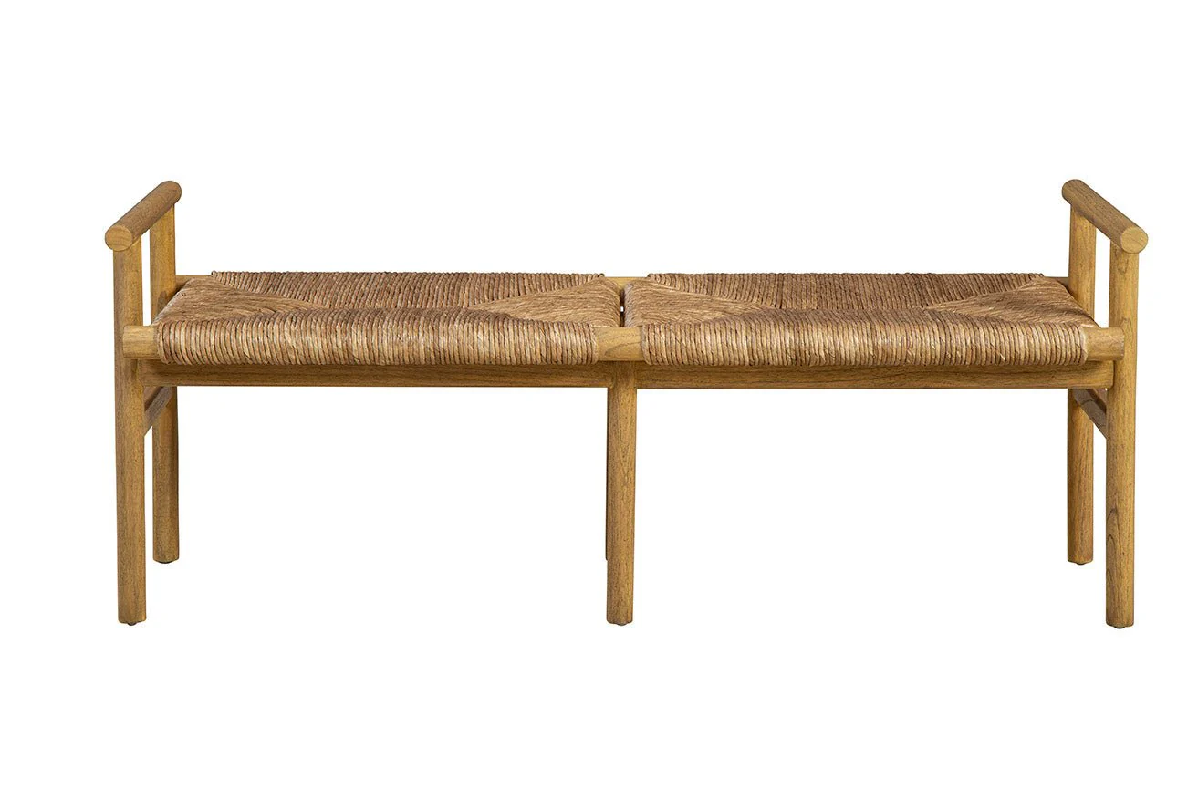 Glencairn Woven Seat Bench - Image 4