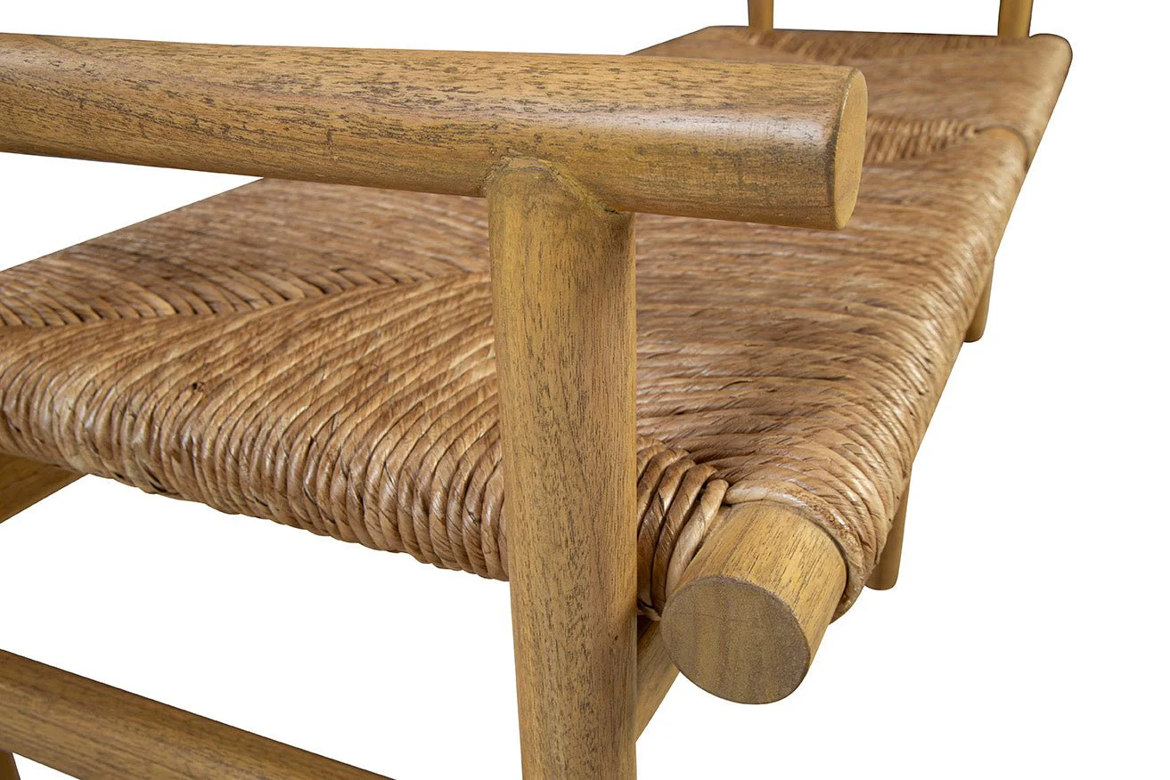 Glencairn Woven Seat Bench - Image 6