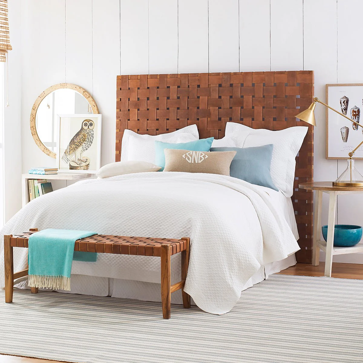 Gortari Woven Leather Headboard - Image 2