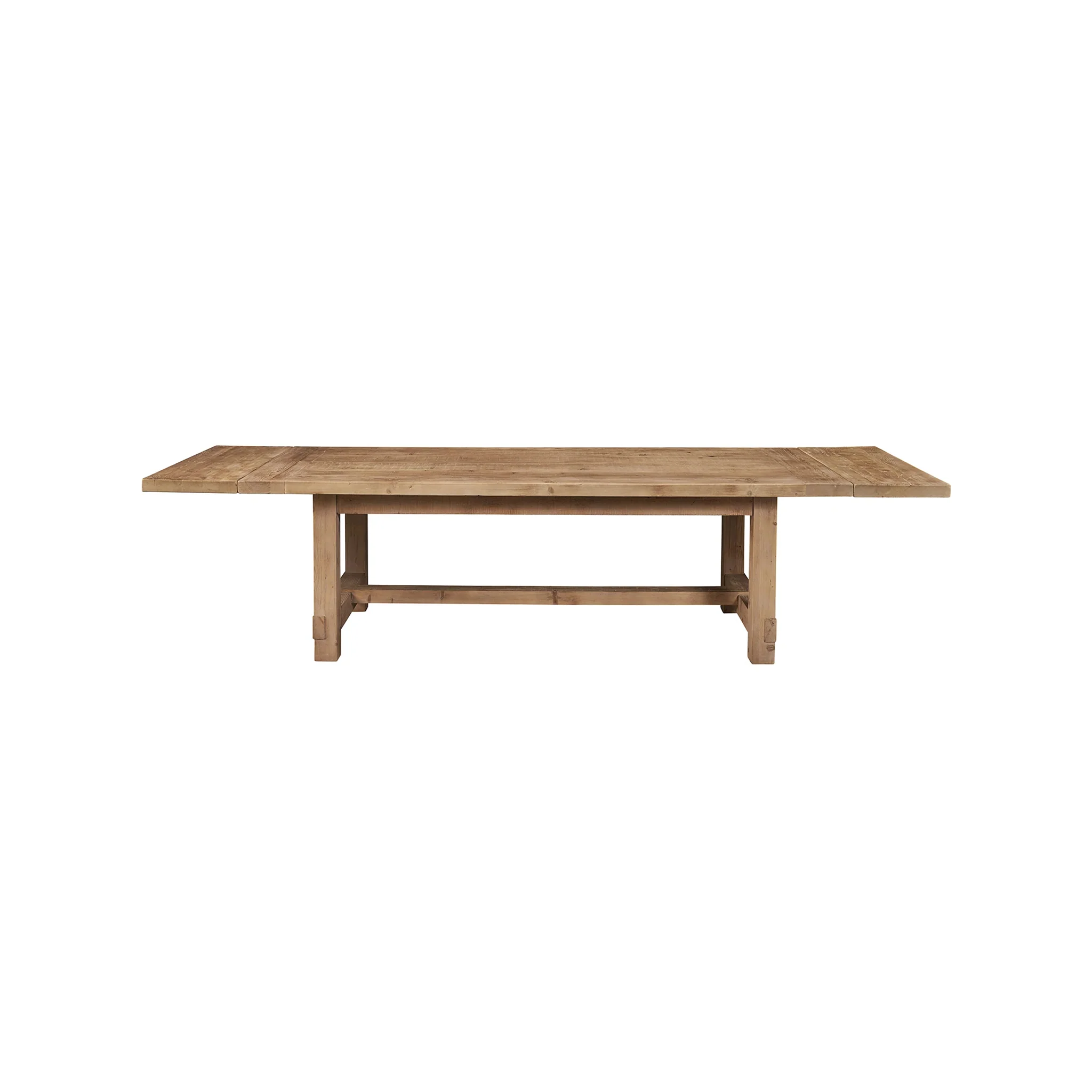 Gray Finish Rectangular Extension Pine Dining Table - Image 3