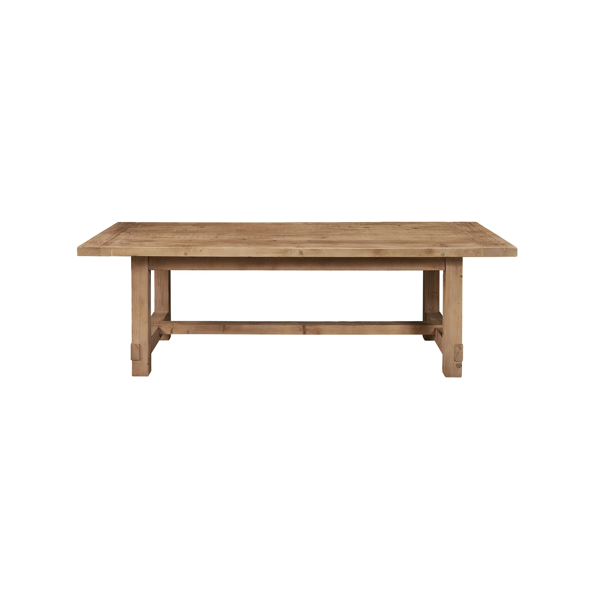 Gray Finish Rectangular Extension Pine Dining Table - Image 4