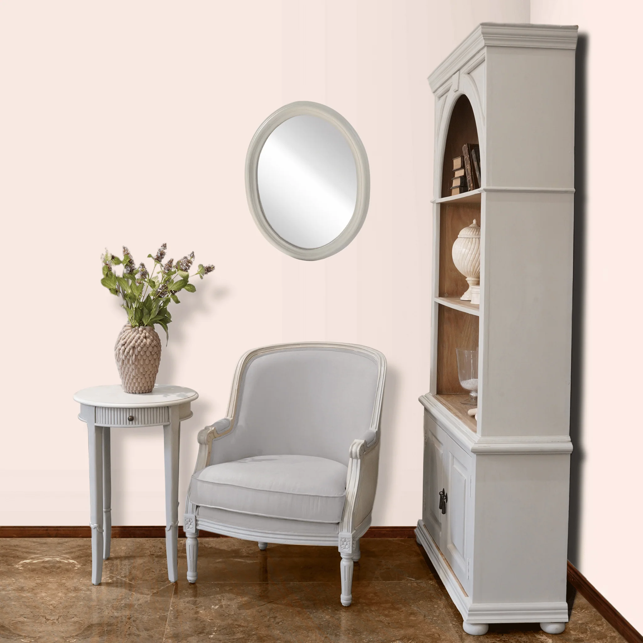 Gustavian Louisa Ulrika Mirror - Image 3