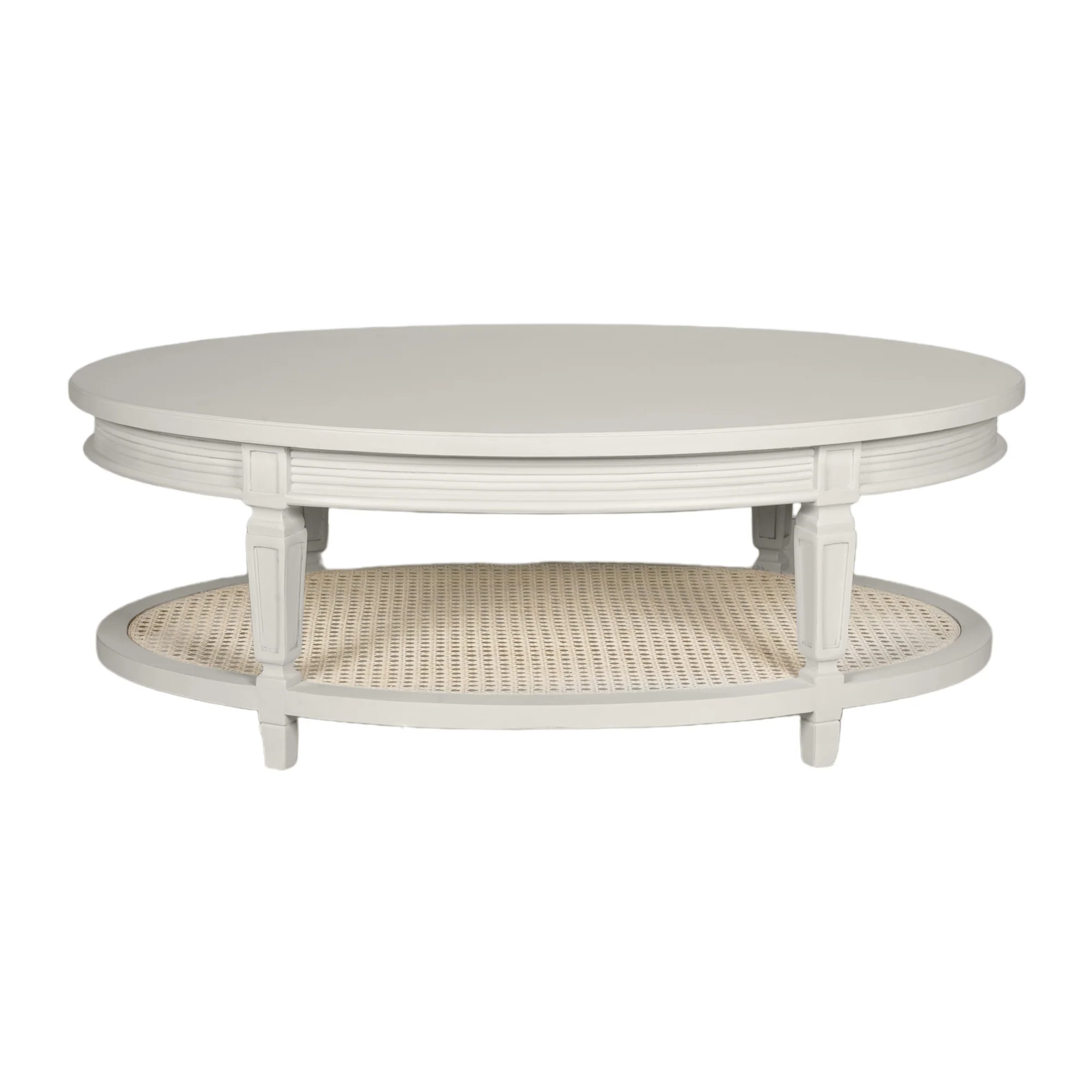 Gustavian Neoclassic Cane Base Coffee Table
