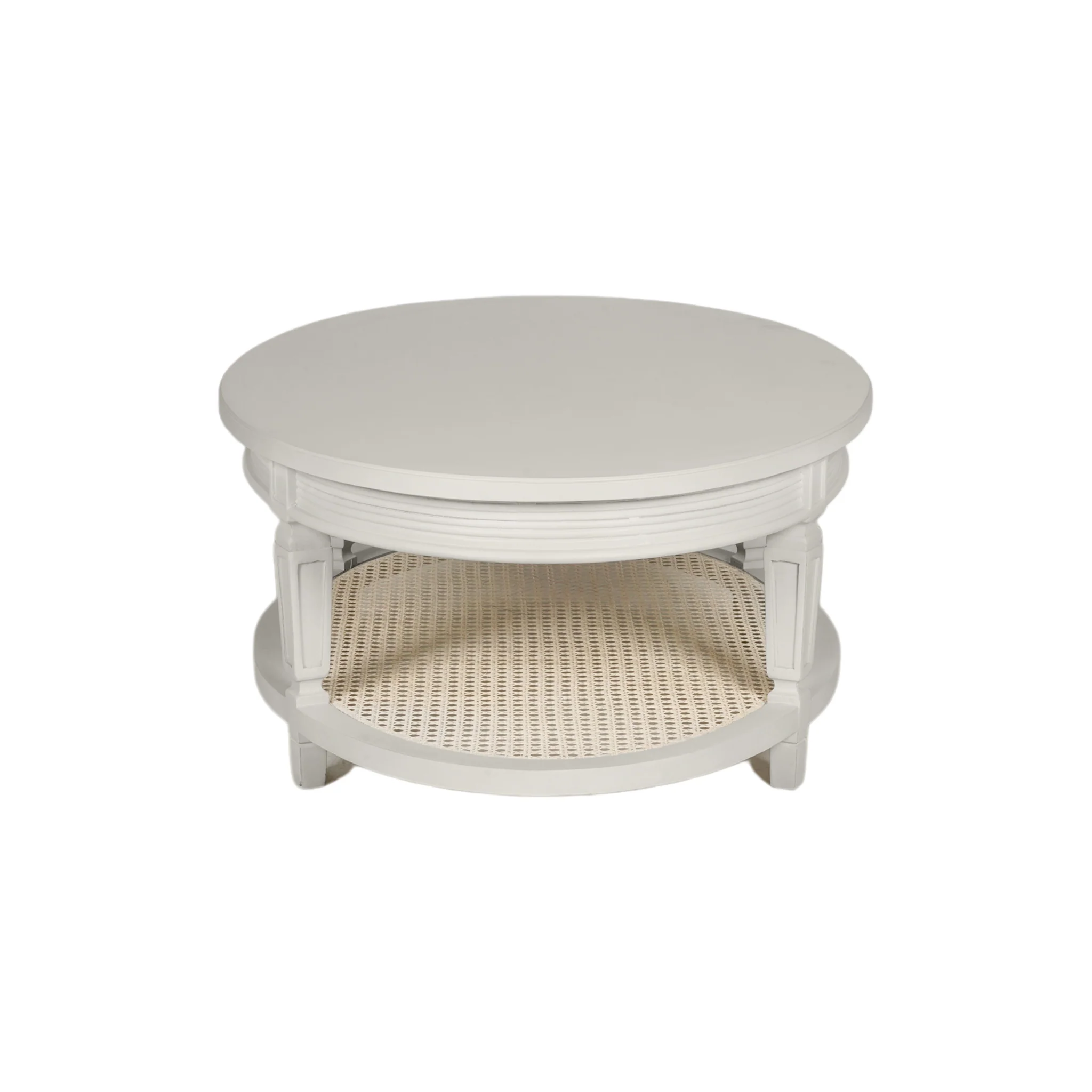 Gustavian Neoclassic Cane Base Coffee Table - Image 4