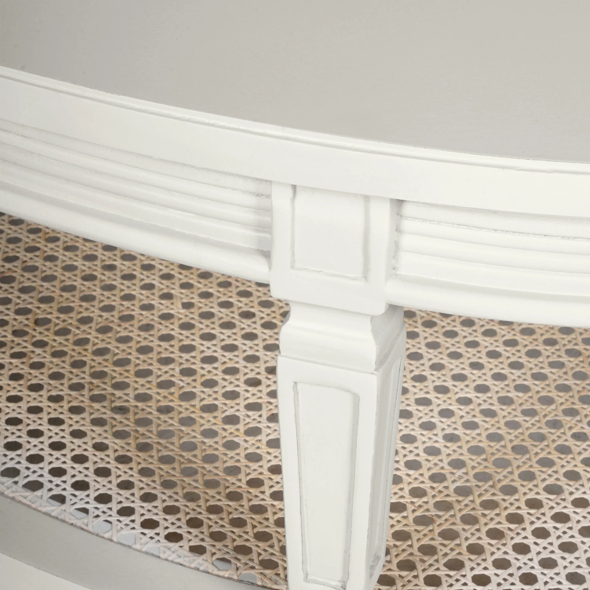 Gustavian Neoclassic Cane Base Coffee Table - Image 5
