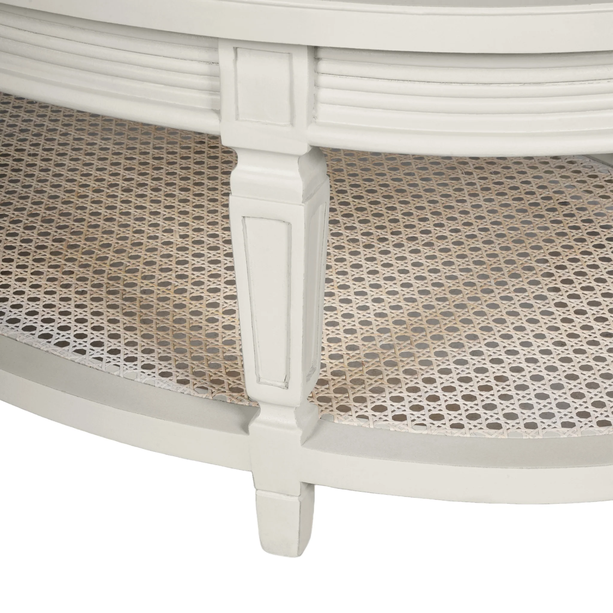 Gustavian Neoclassic Cane Base Coffee Table - Image 6