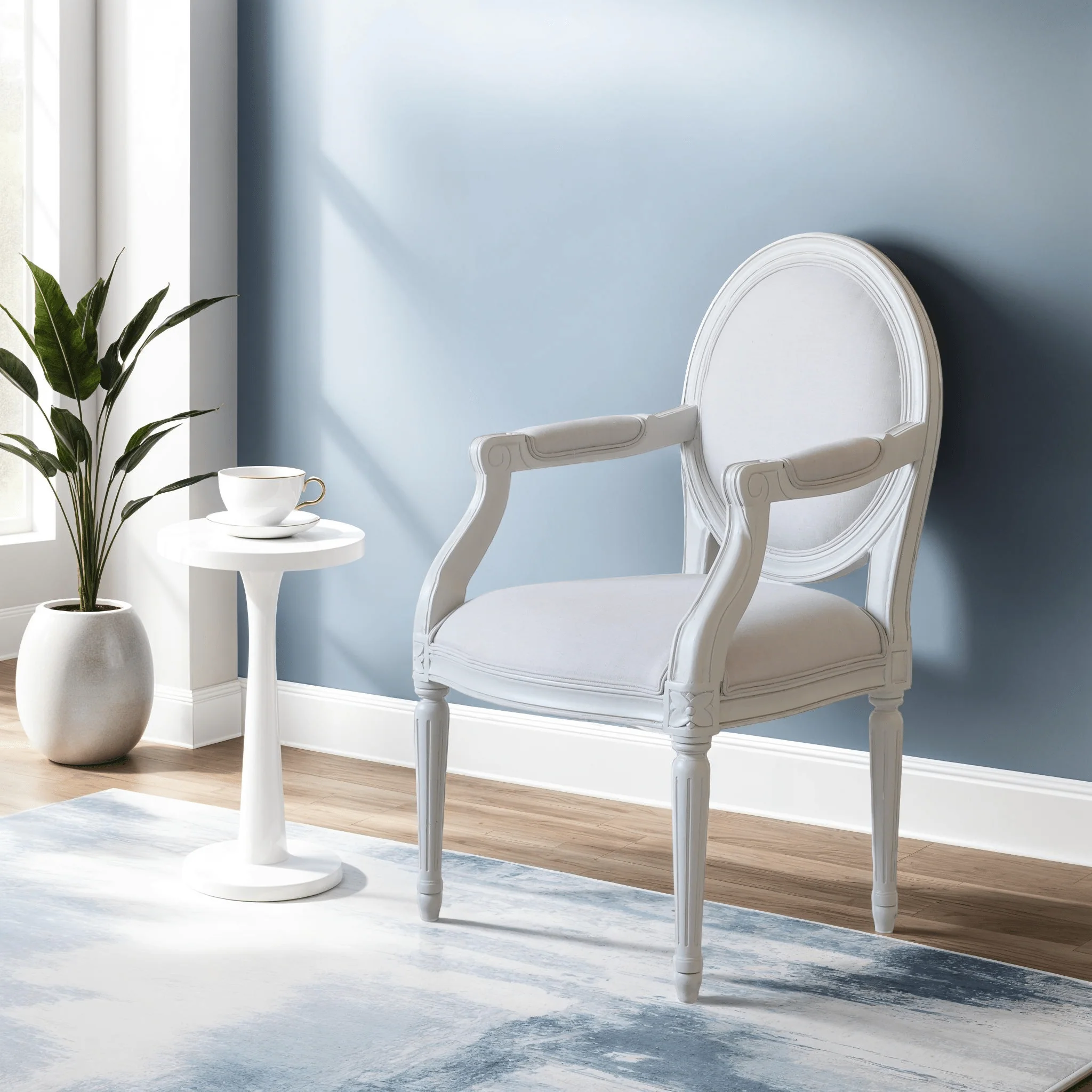 Gustavian Revival Arm Chair - Image 6