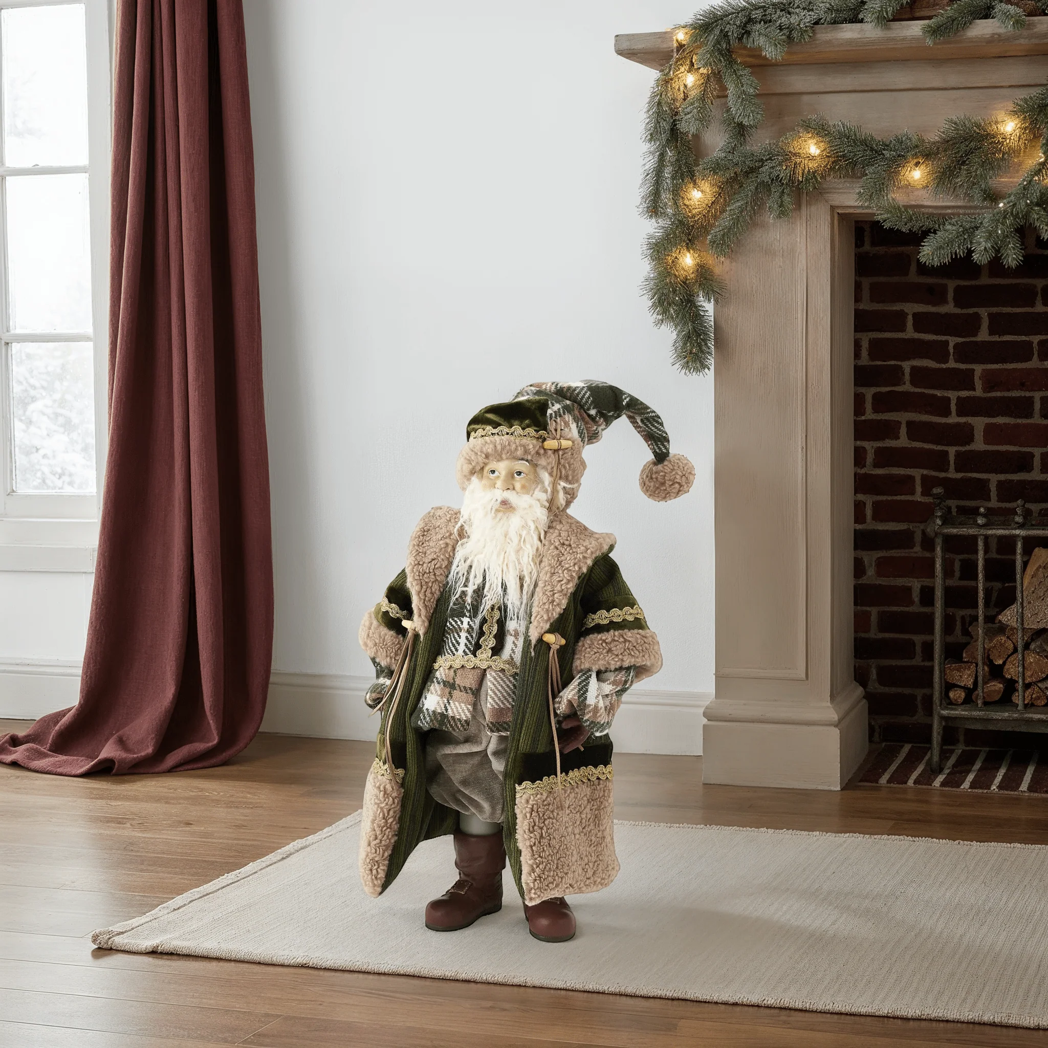 Gwaizdor Plush Woodland Santa Figurine - Image 2