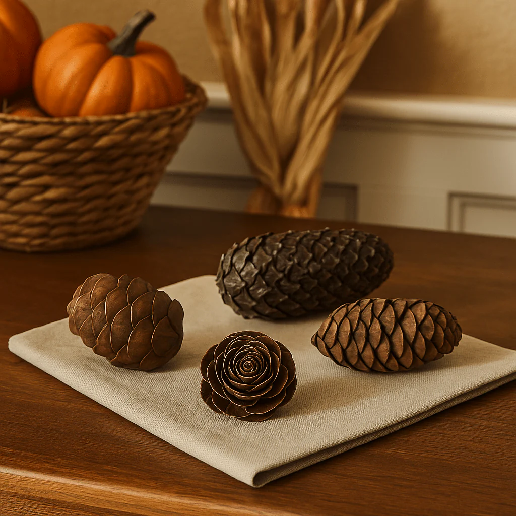 Haeldon Handcrafted Pinecones, Set of 4 - Image 2