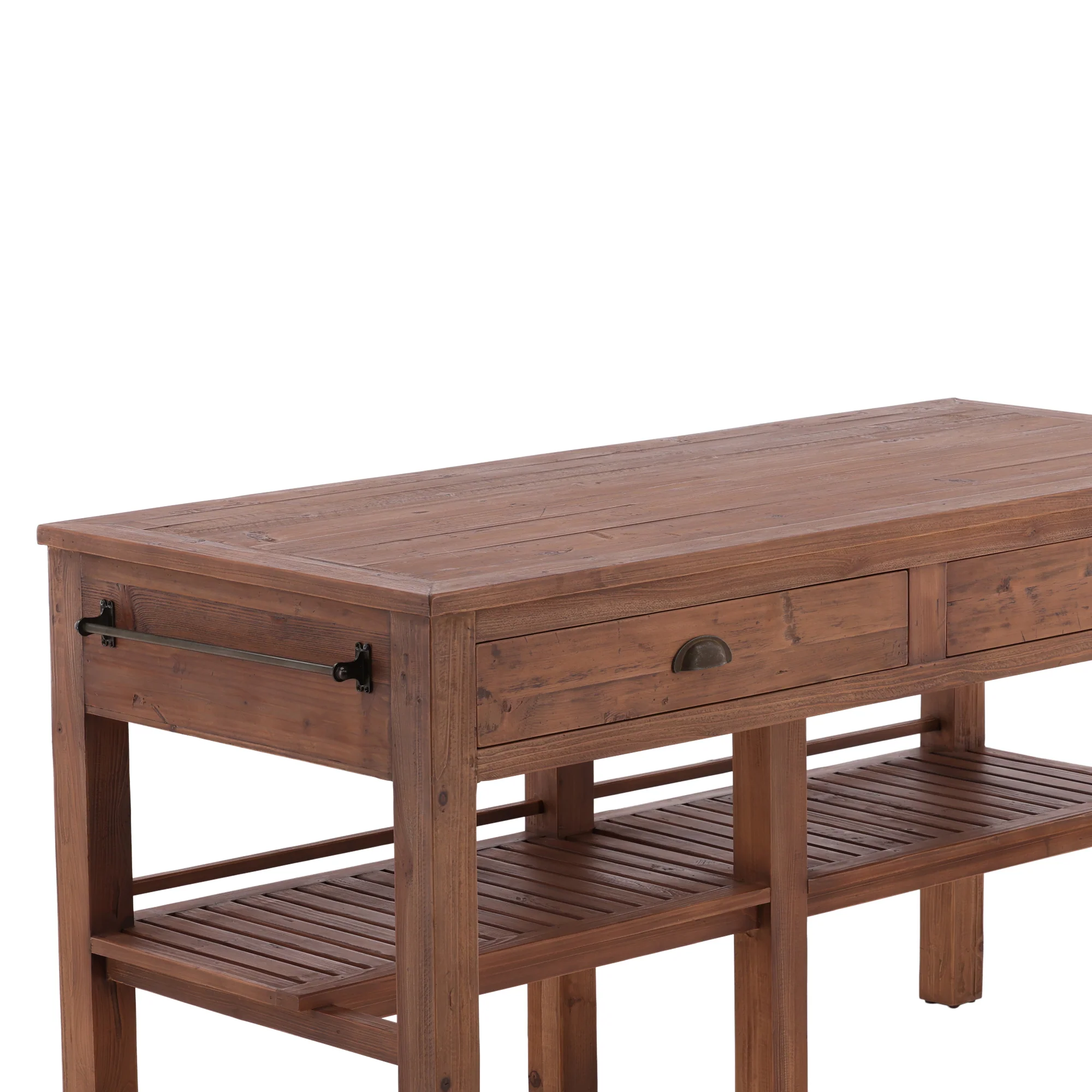 Halvorn Wood Kitchen Island - Image 3