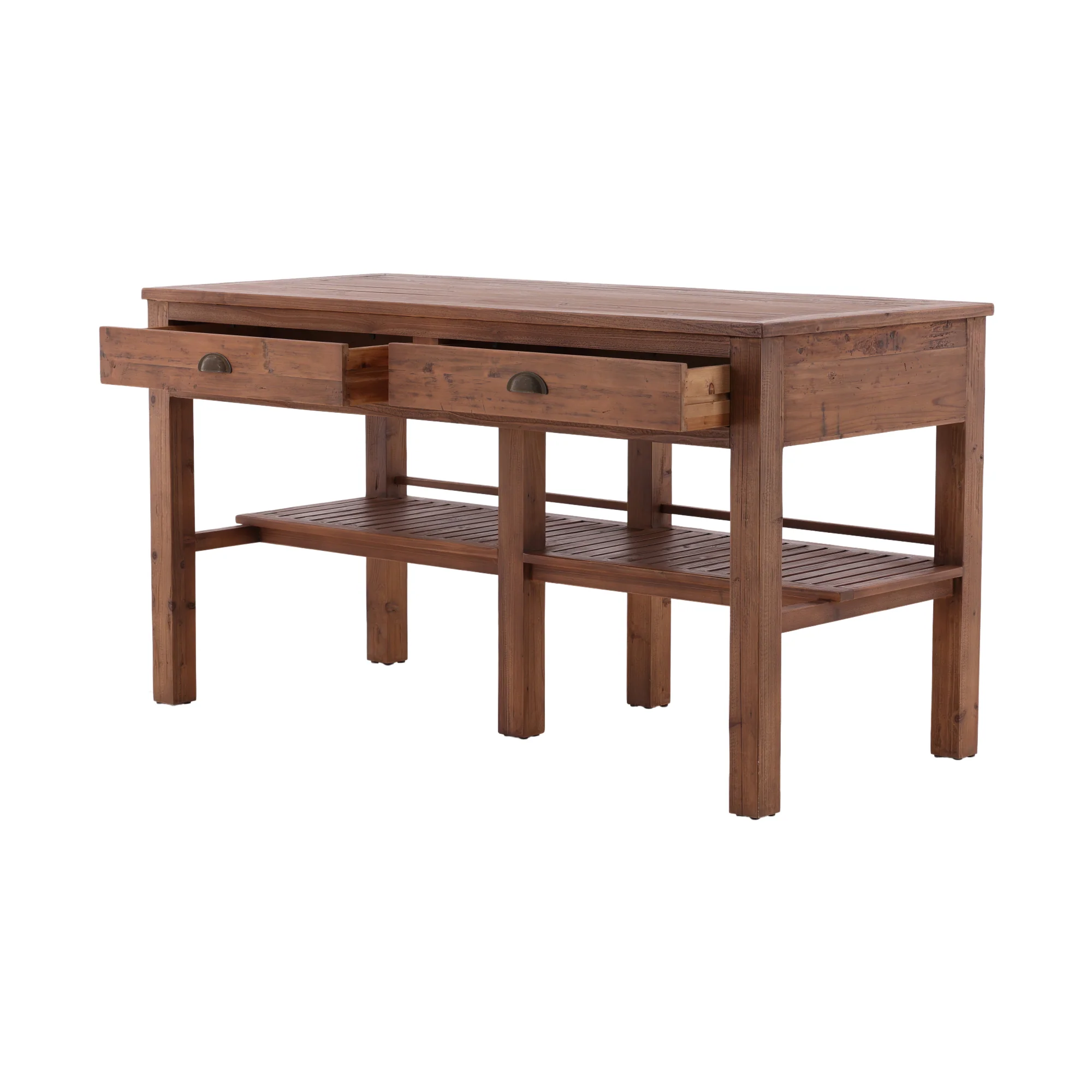 Halvorn Wood Kitchen Island - Image 4