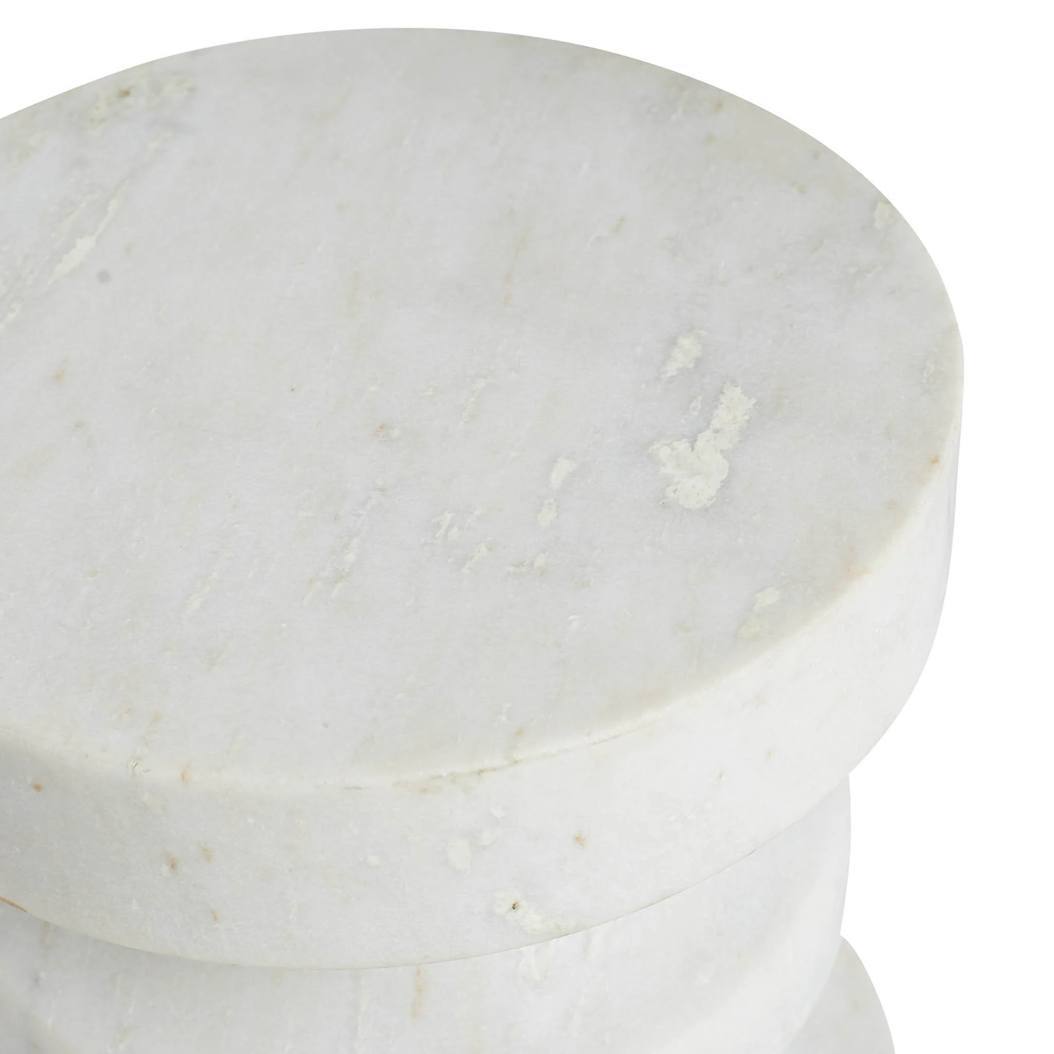 Hand-Carved Marble Stool - Image 3