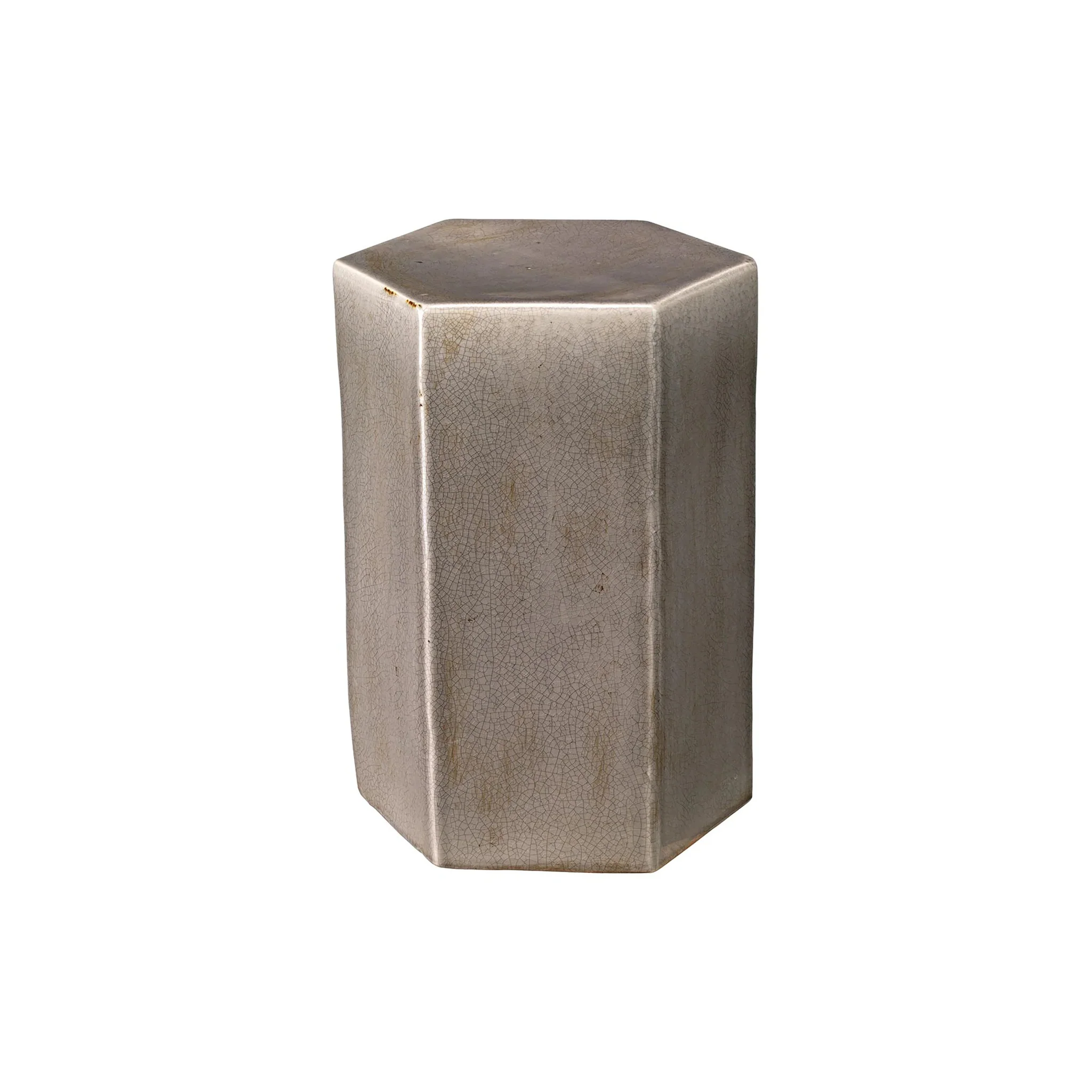 Hex Side Table in Gray - Image 2