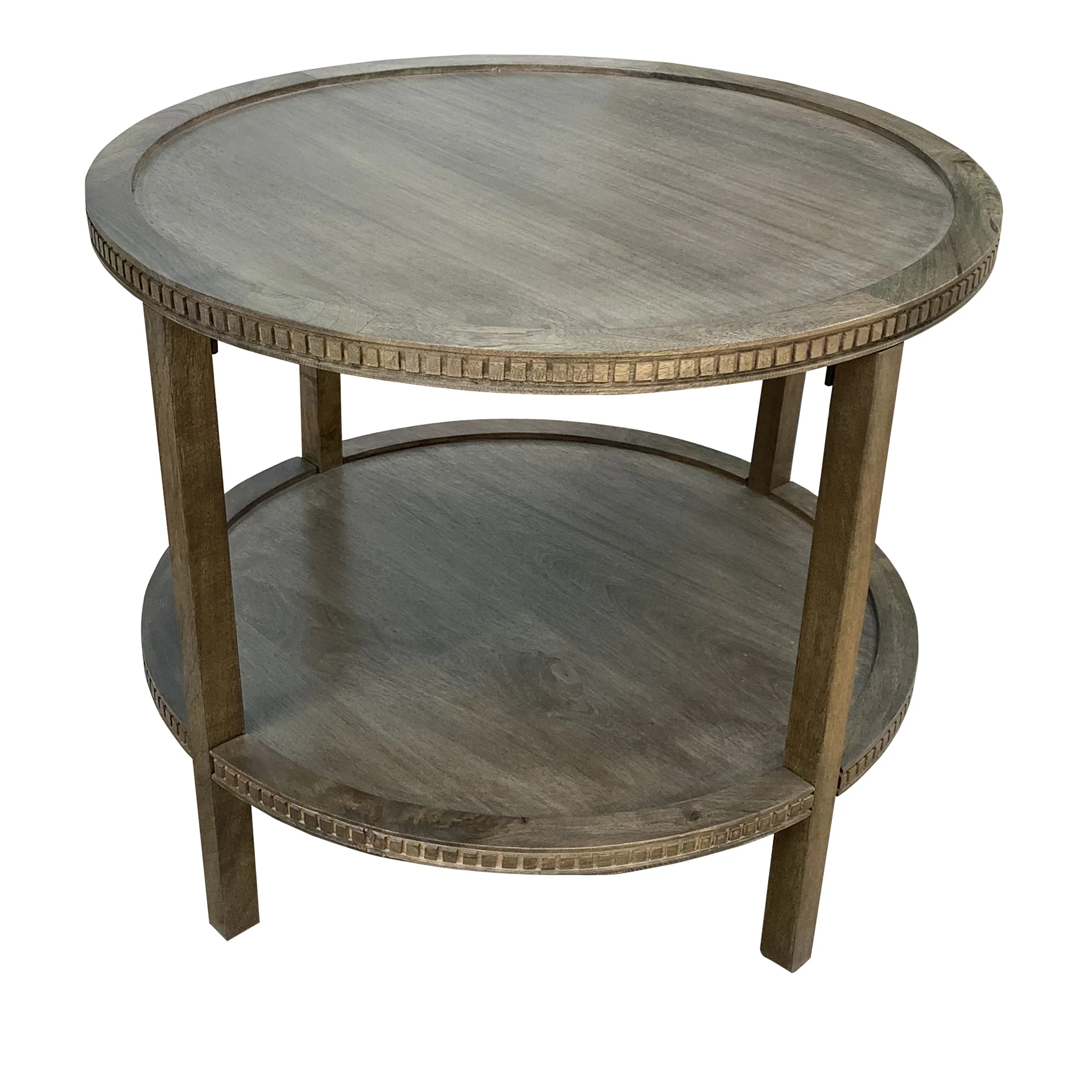 Highland Two Tier Wood Side Table - Image 12