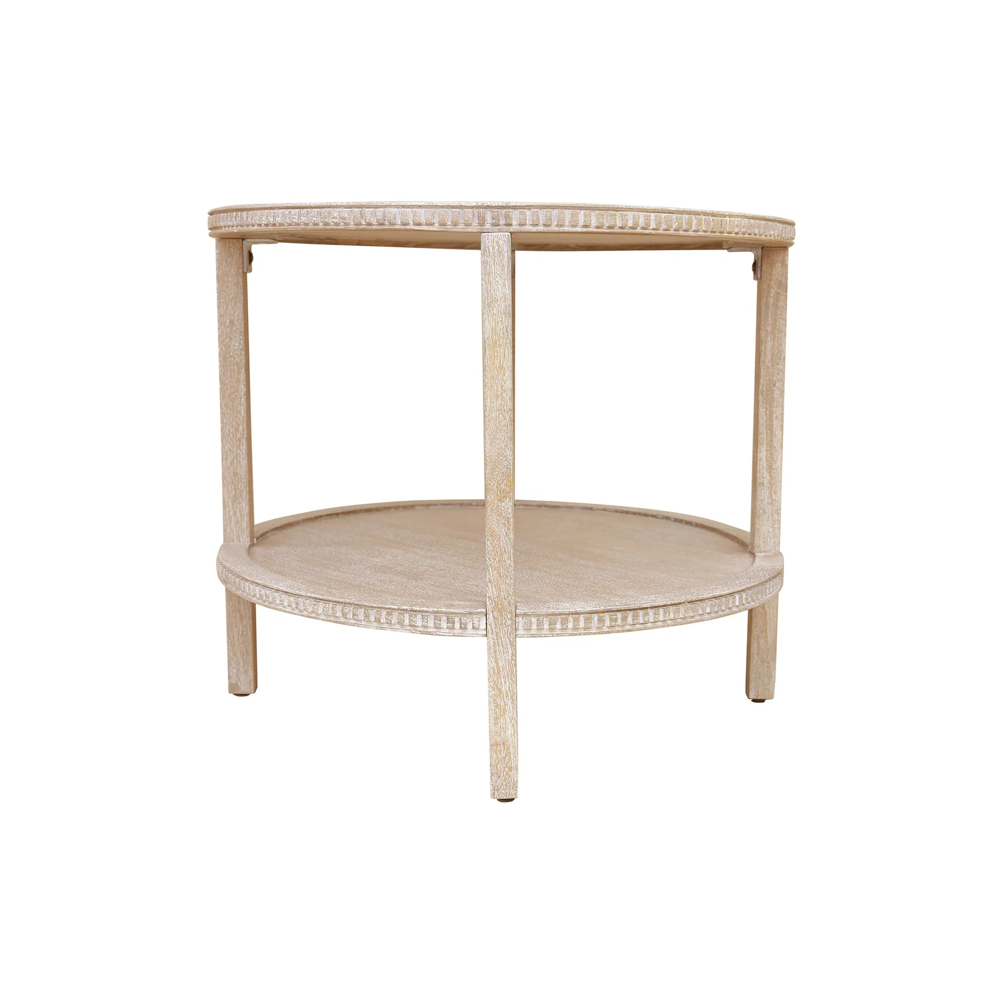 Highland Two Tier Wood Side Table - Image 5